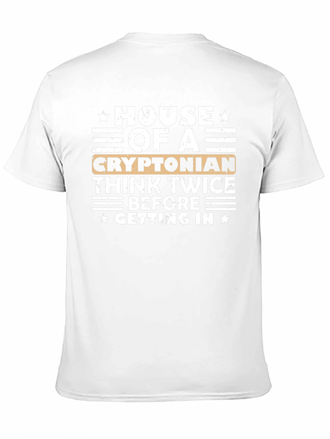 House of A Cryptonian Black Graphic T-Shirt