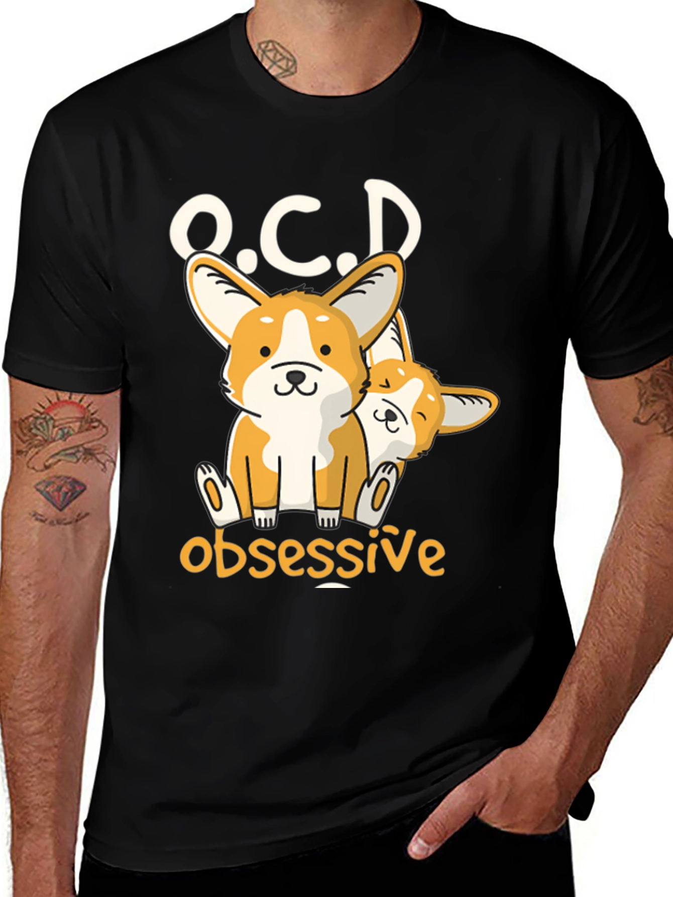 O.C.D Obsessive Corgi Dog T-Shirt