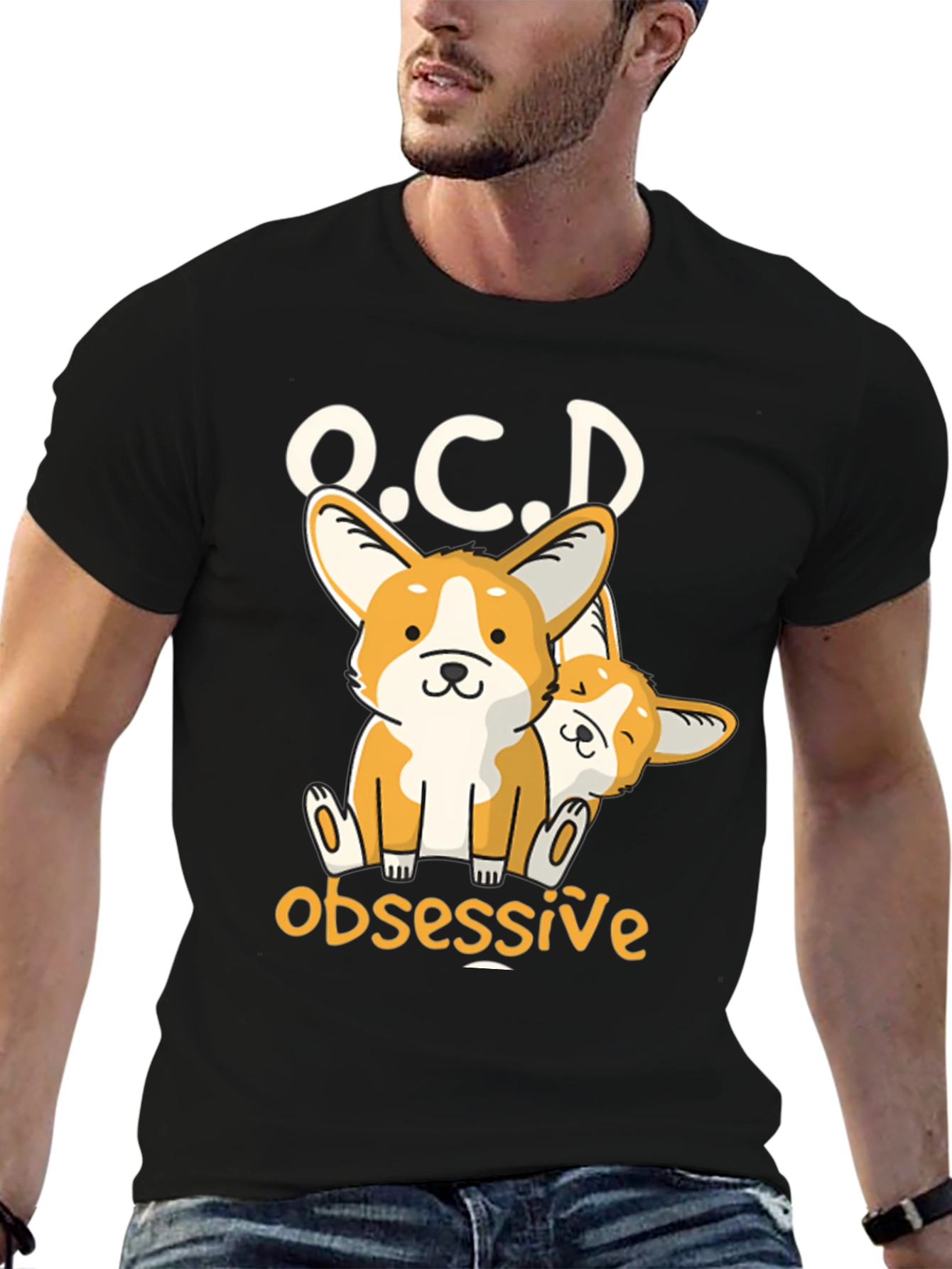 O.C.D Obsessive Corgi Dog T-Shirt