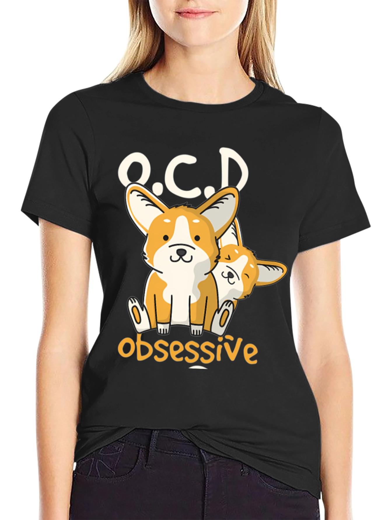 O.C.D Obsessive Corgi Dog T-Shirt