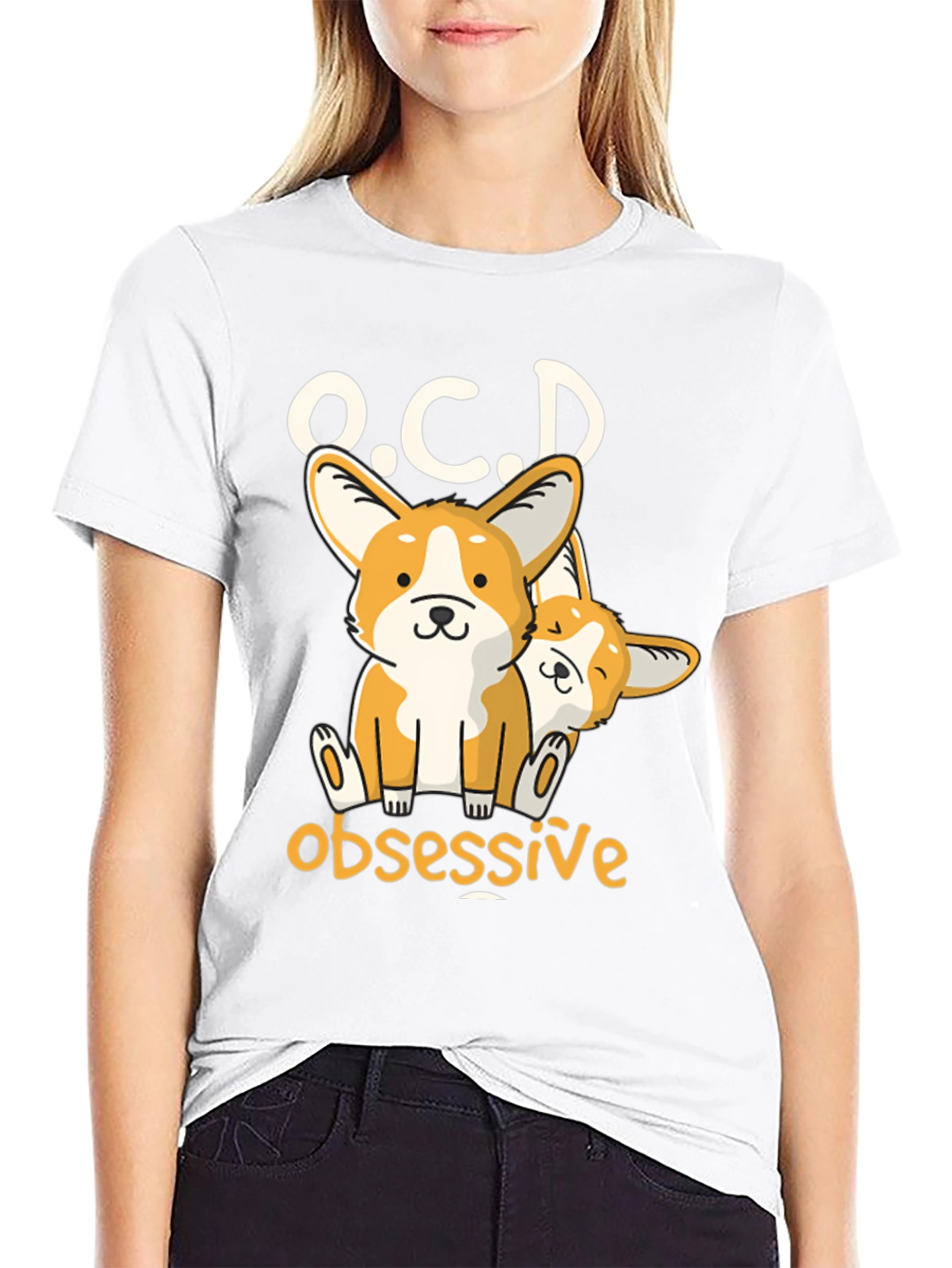 O.C.D Obsessive Corgi Dog T-Shirt