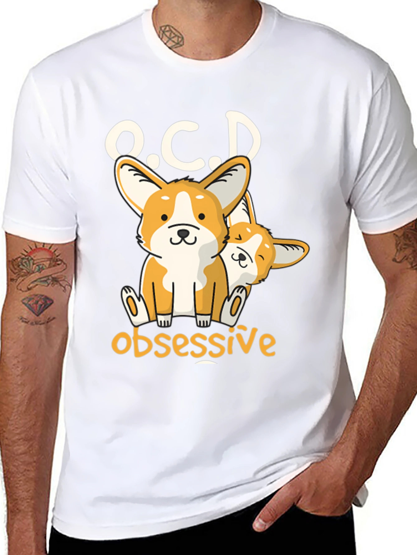 O.C.D Obsessive Corgi Dog T-Shirt