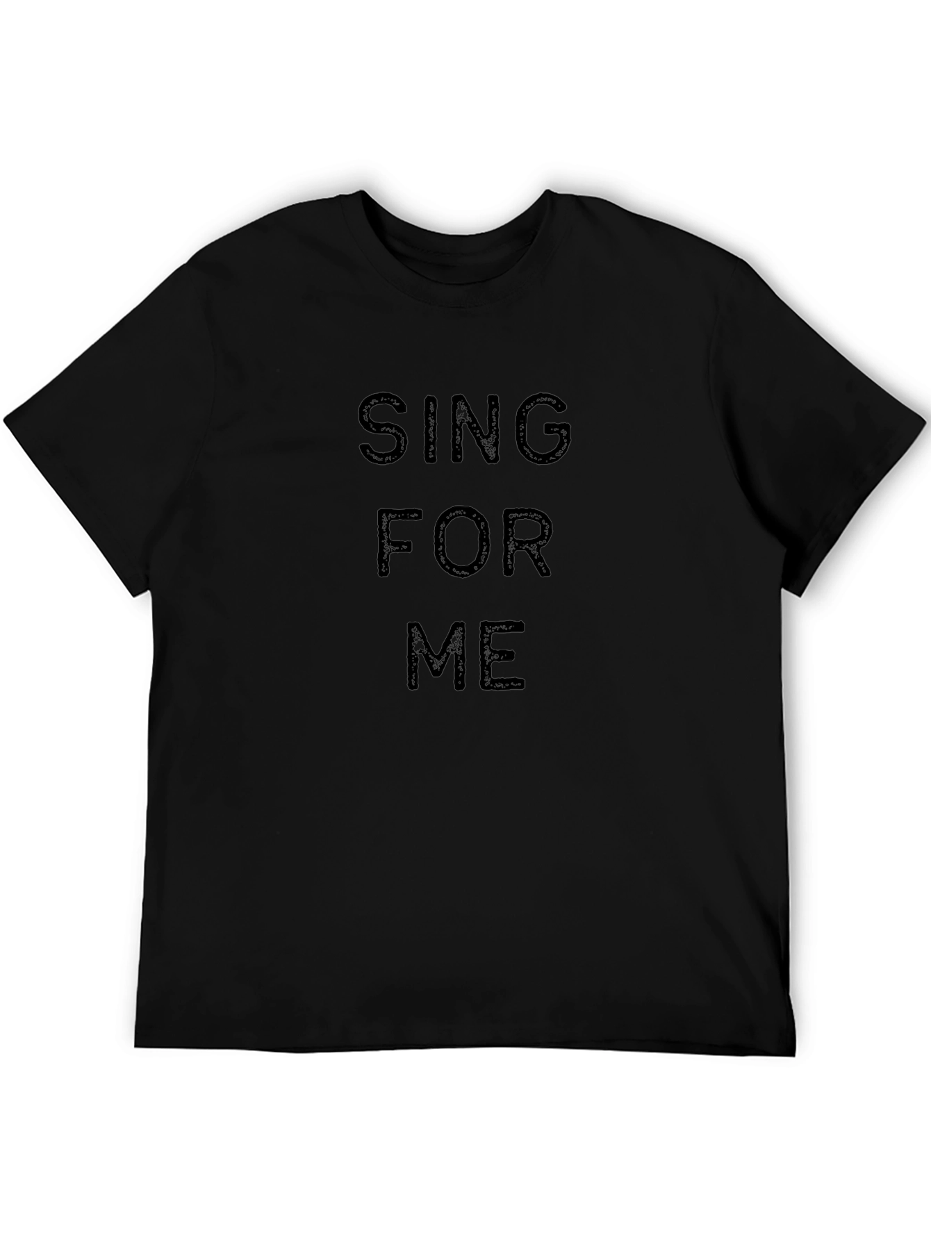 Sing For Me Graphic Black T-Shirt