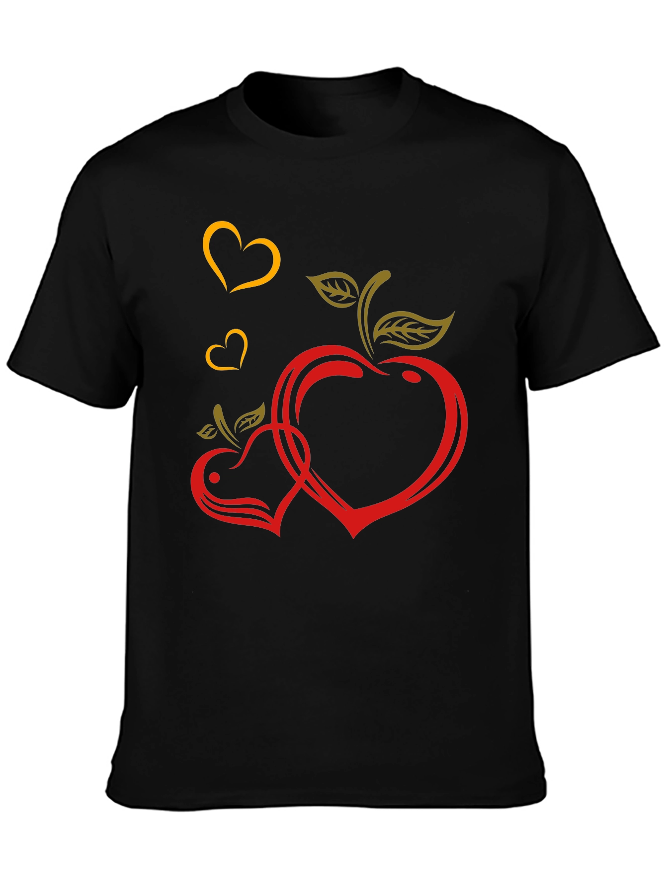 Heart Apple Graphic Tee - Love & Fruit Fusion!