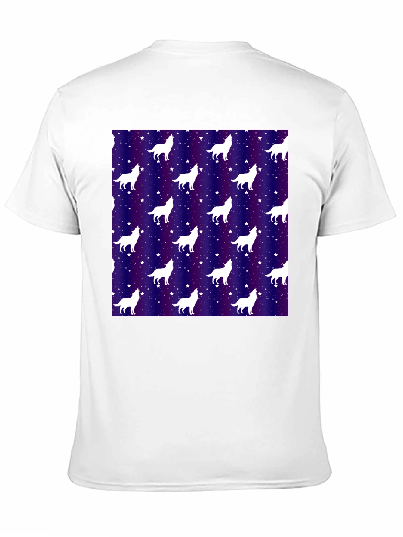 Wolf Starry Night Graphic Tee
