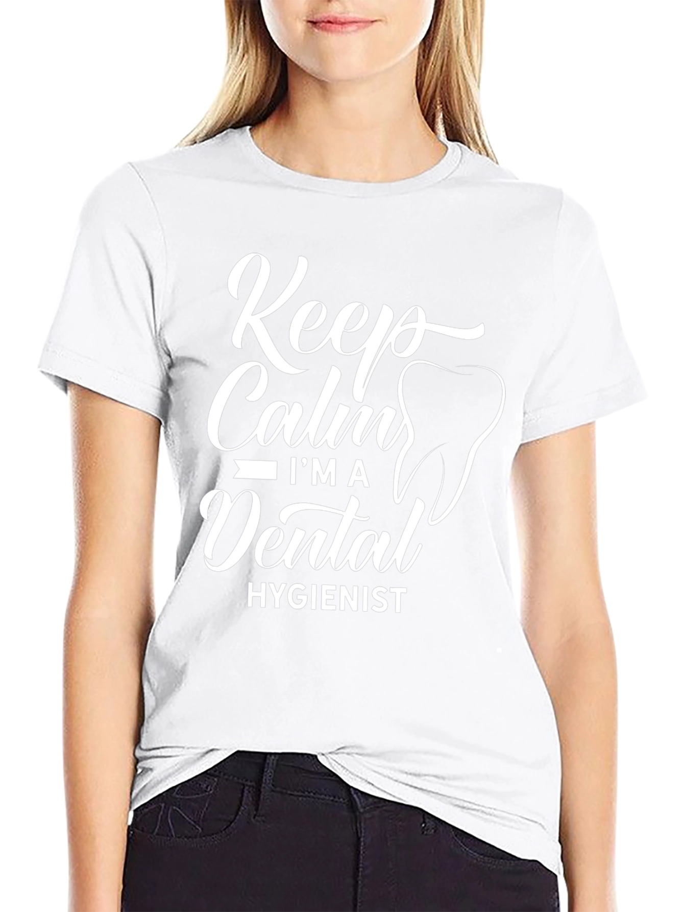 Keep Calm Dental Hygienist T-Shirt Black