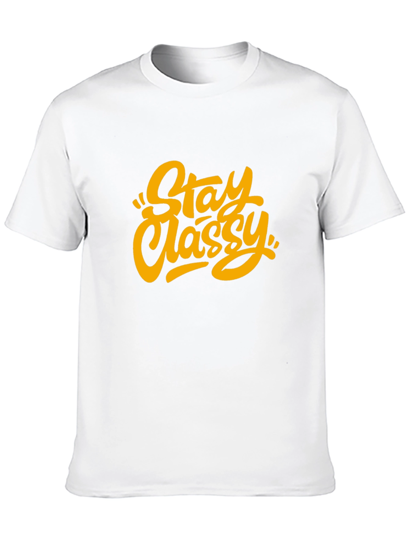Stay Classy Graphic Tee - Trendy Unisex Black T-Shirt