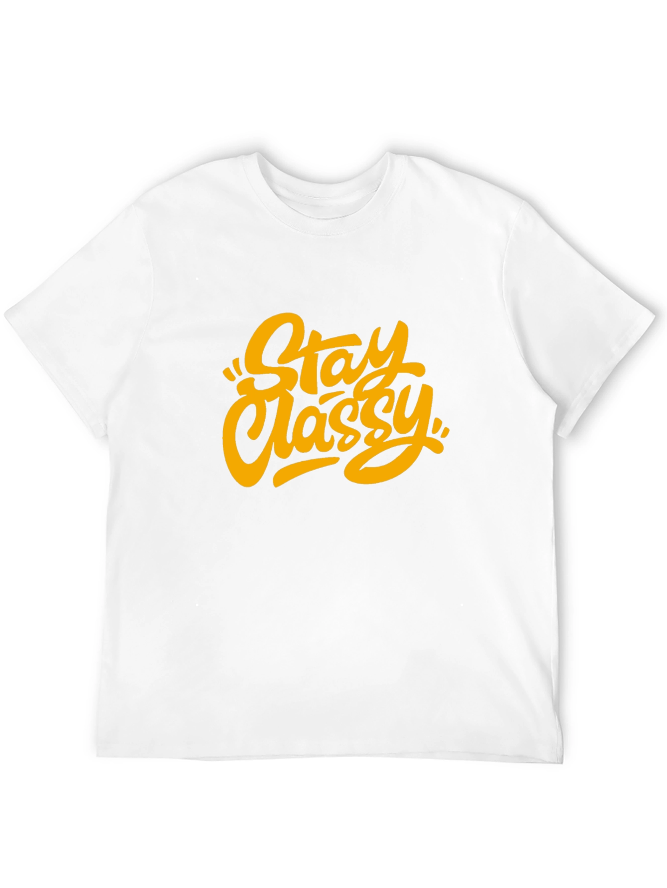 Stay Classy Graphic Tee - Trendy Unisex Black T-Shirt