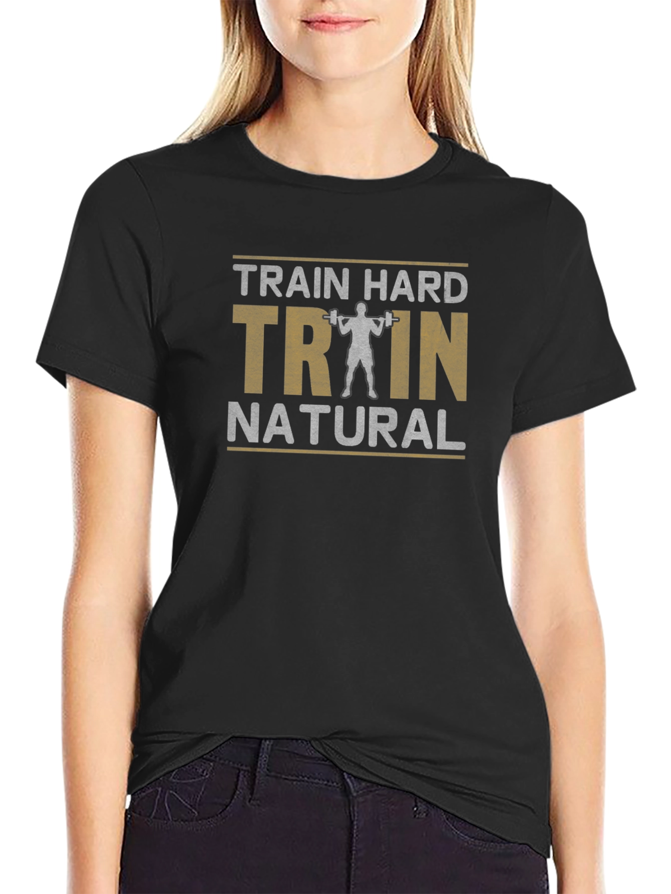 Train Hard Train Natural Graphic T-Shirt