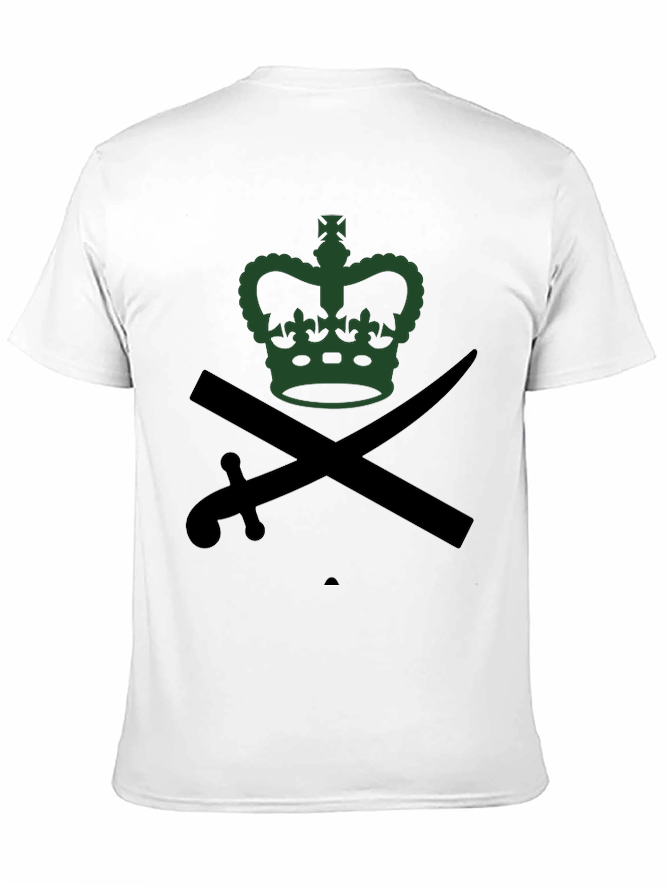 Crown & Crossed Swords Graphic Tee - Black
