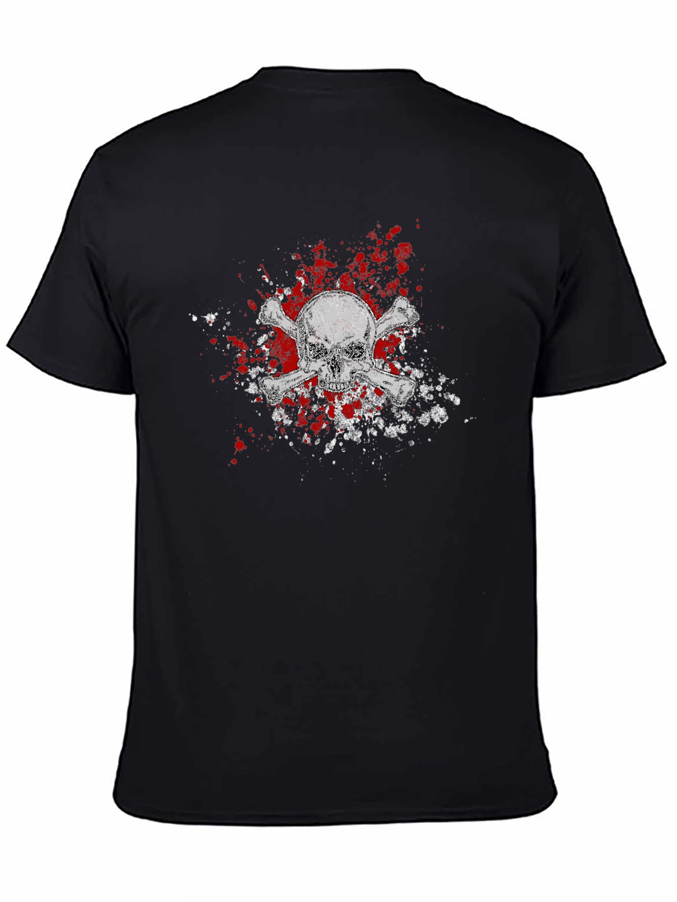 Skull & Crossbones Graphic Tee - Black