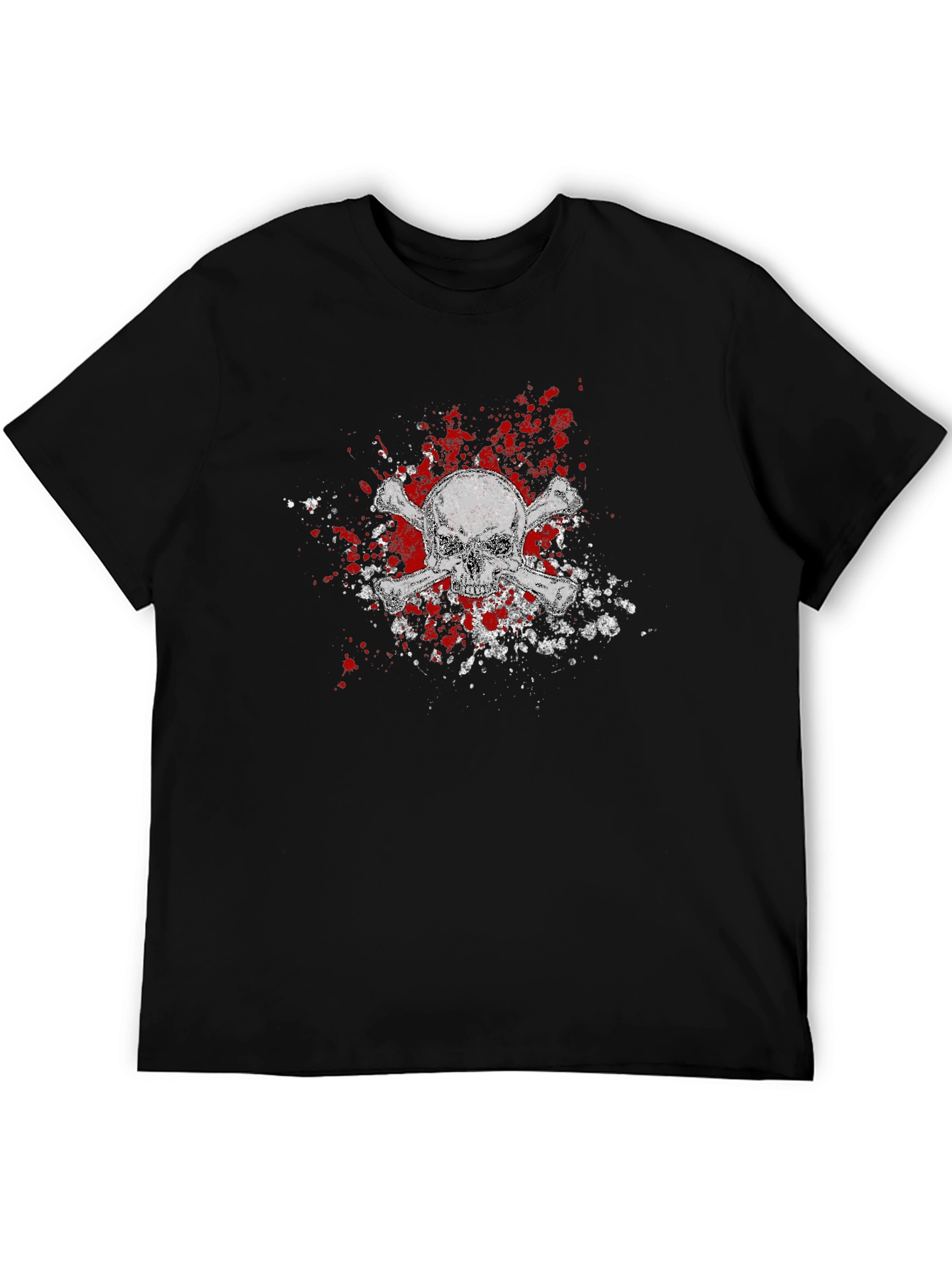 Skull & Crossbones Graphic Tee - Black