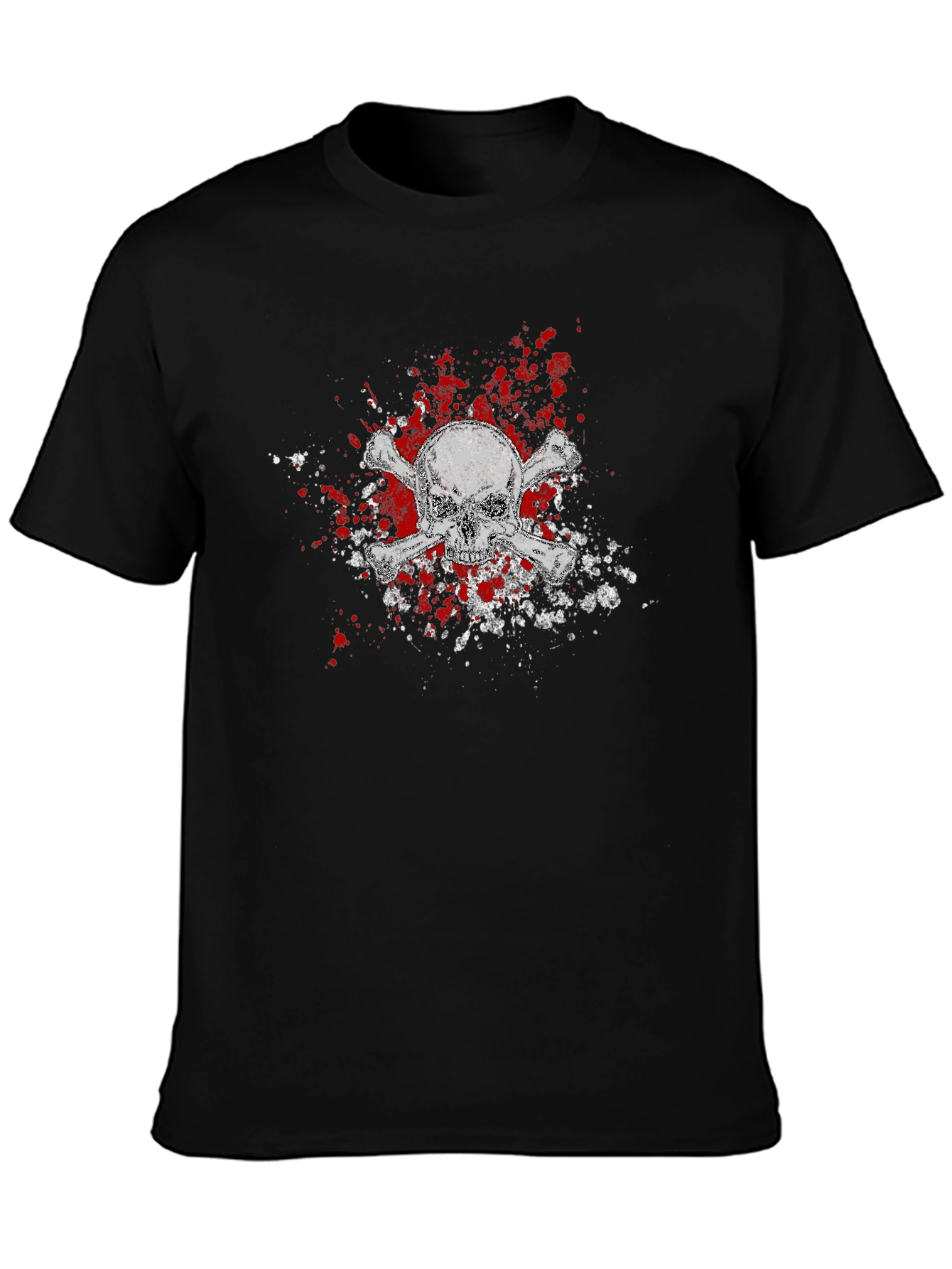 Skull & Crossbones Graphic Tee - Black