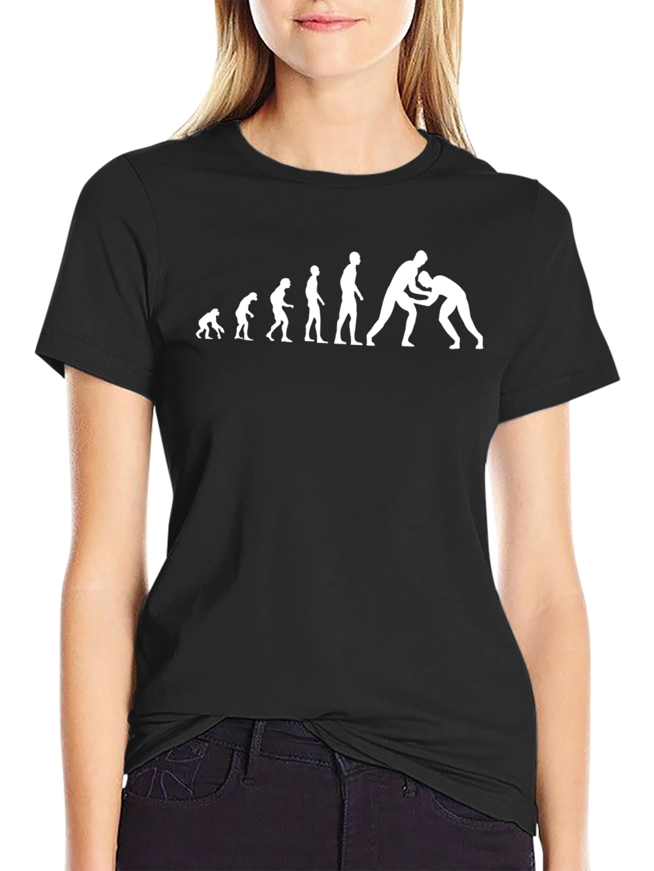 Evolution of Wrestling Black T-Shirt