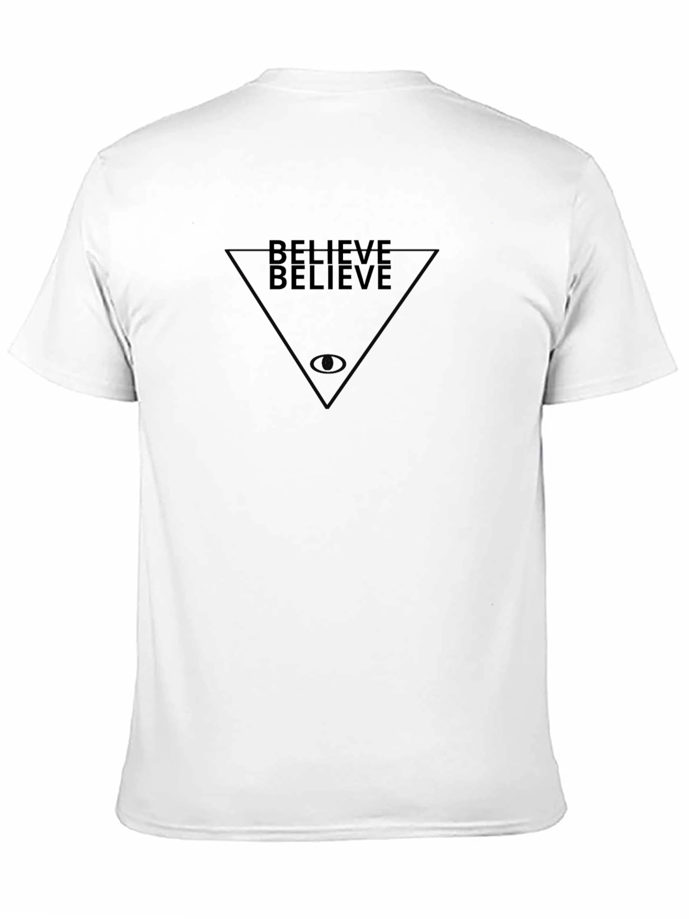Believe Graphic Tee - Black Cotton T-Shirt