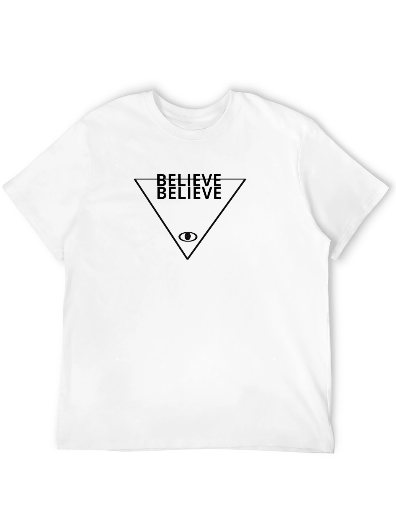 Believe Graphic Tee - Black Cotton T-Shirt