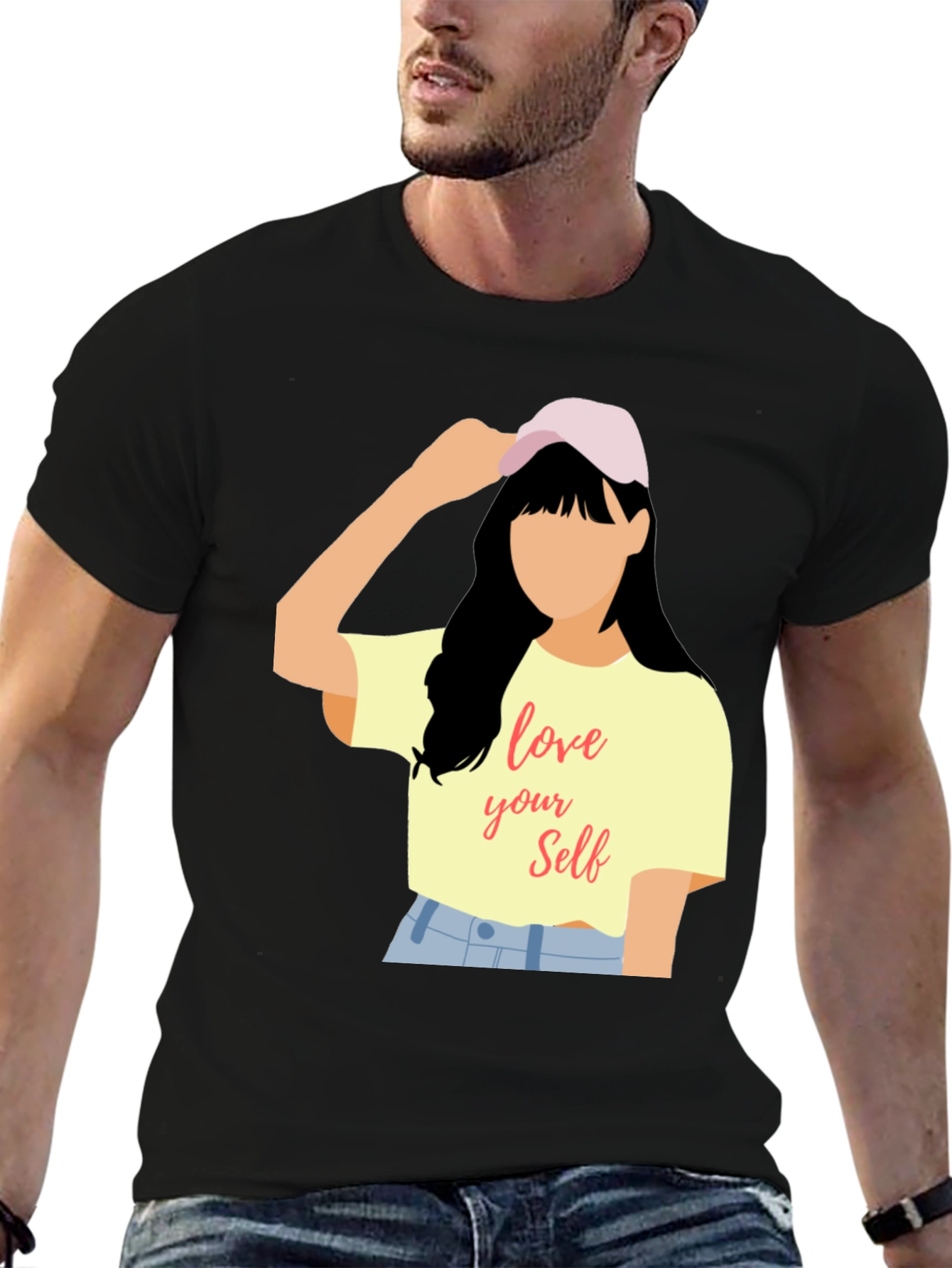 Love Yourself Graphic Tee - Trendy Casual Top