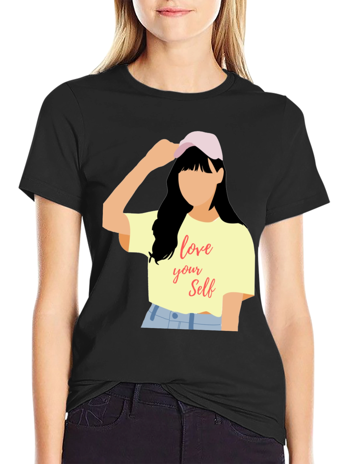 Love Yourself Graphic Tee - Trendy Casual Top