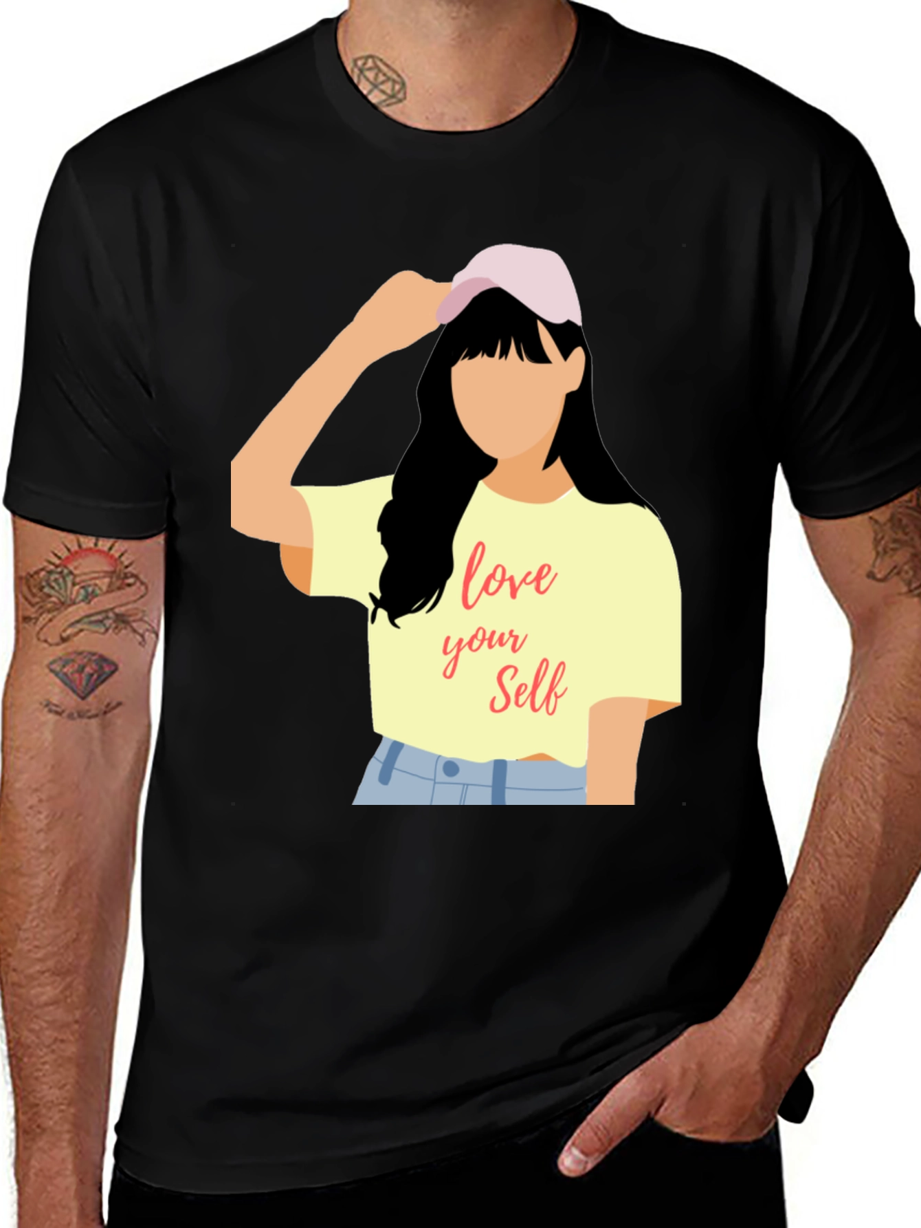 Love Yourself Graphic Tee - Trendy Casual Top