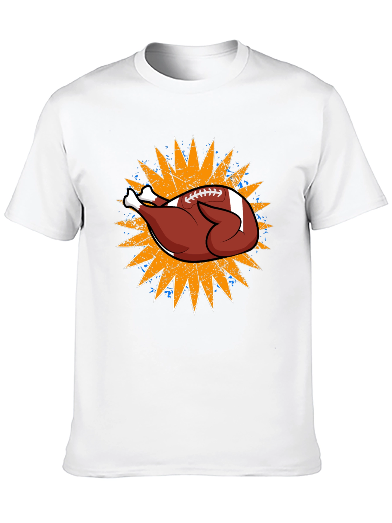 Thanksgiving Football Turkey Graphic Tee