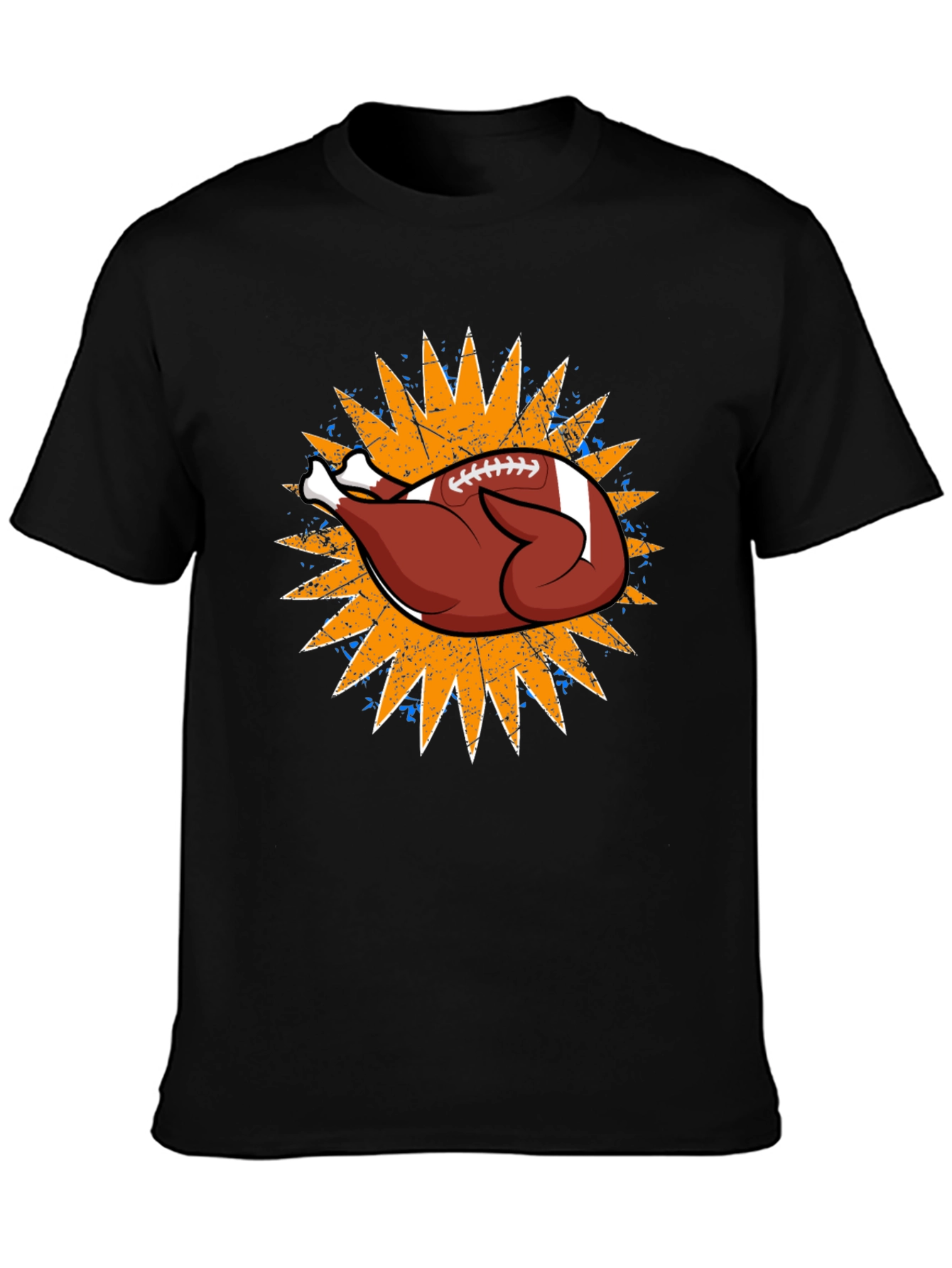 Thanksgiving Football Turkey Graphic Tee