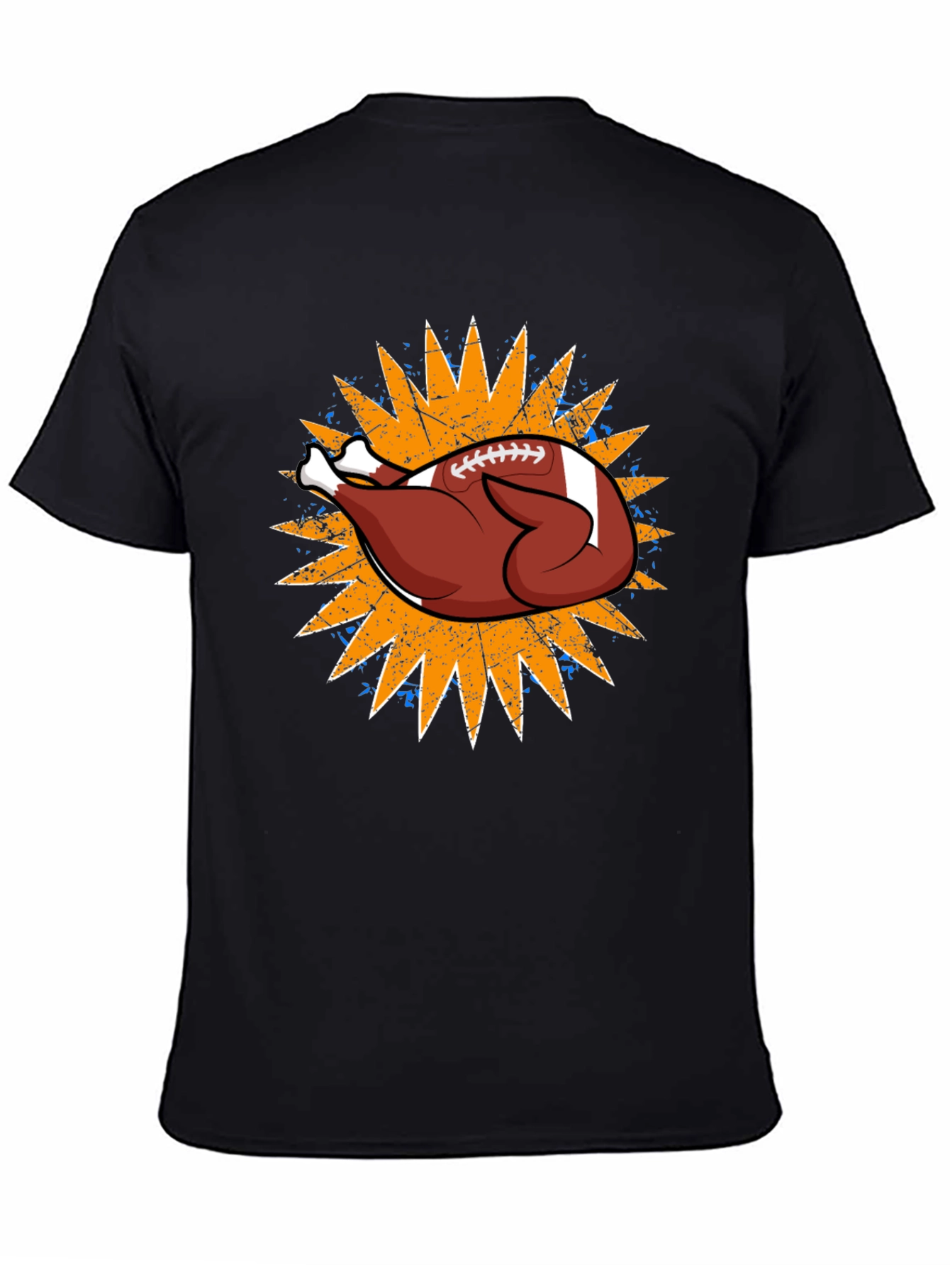 Thanksgiving Football Turkey Graphic Tee