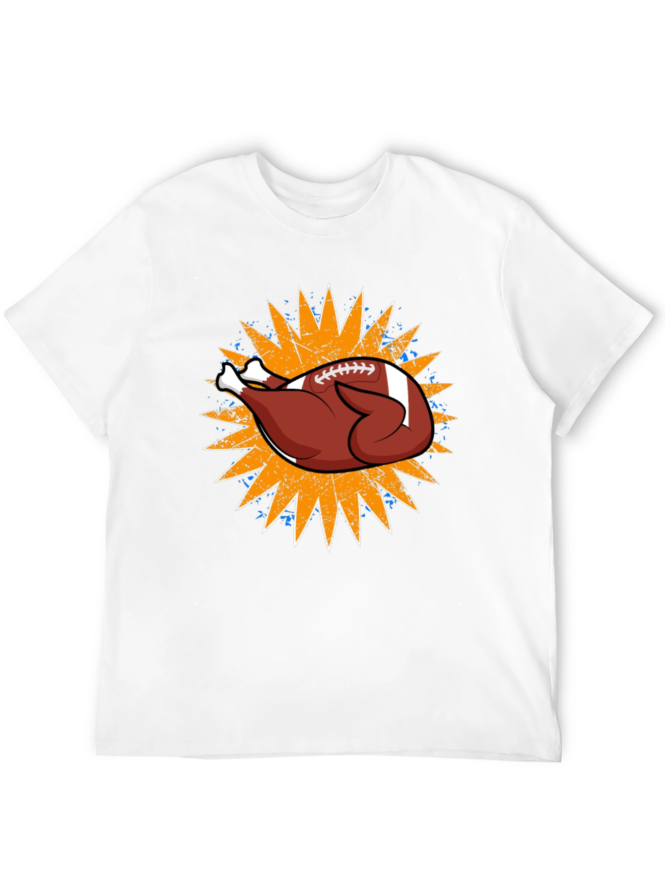 Thanksgiving Football Turkey Graphic Tee