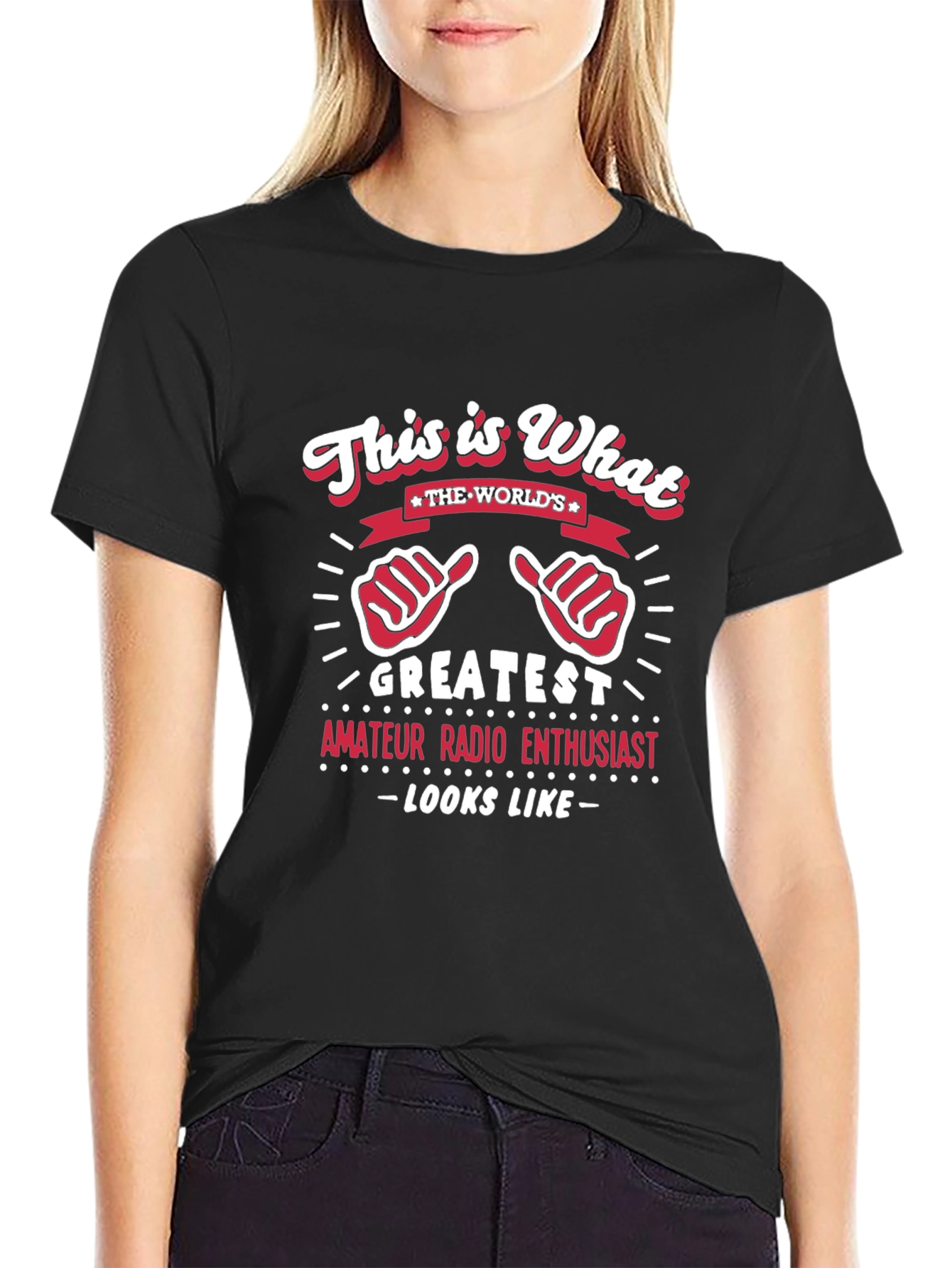 Greatest Amateur Radio Enthusiast Black T-Shirt