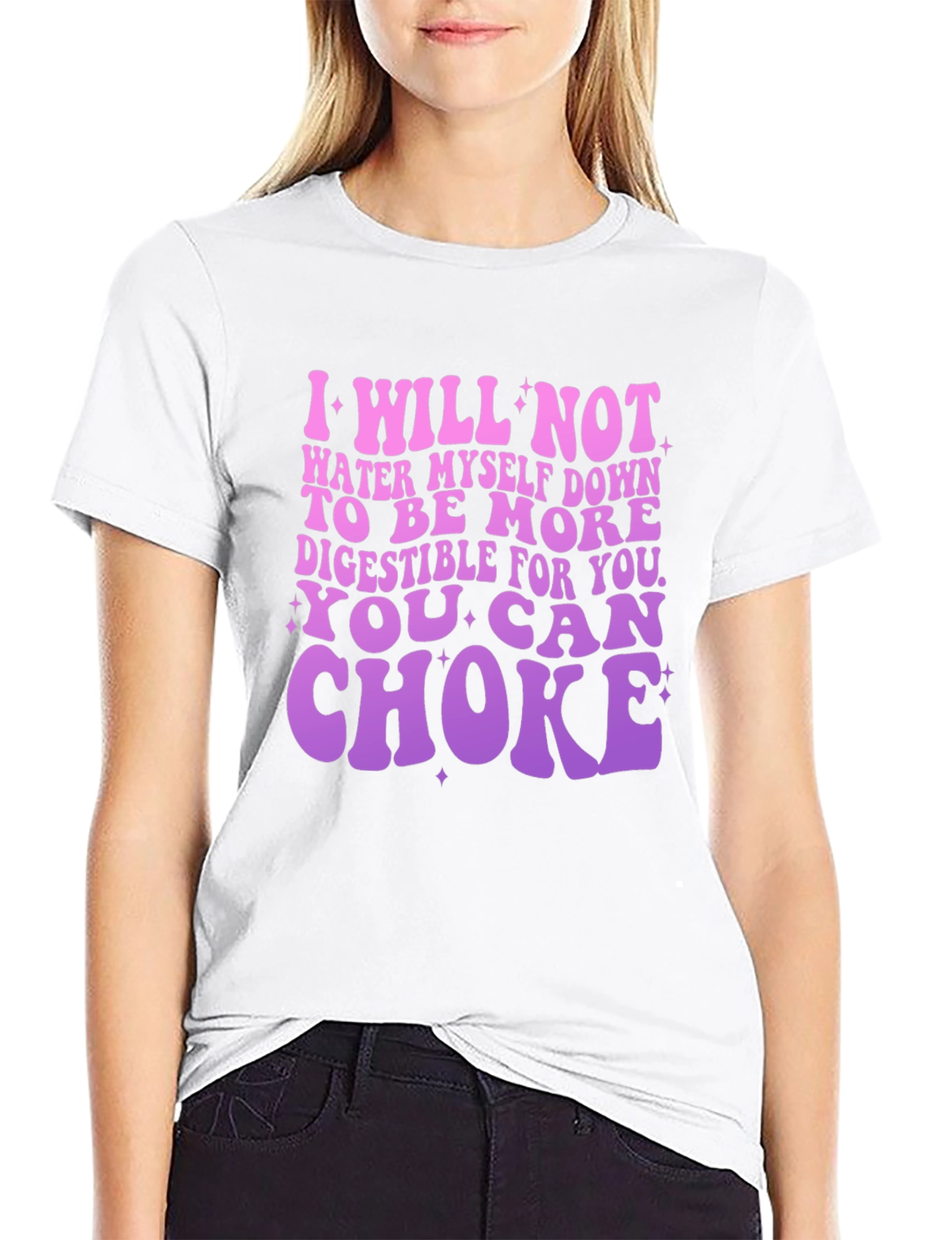 Empowering Graphic Tee: I Will Not Water Myself Down