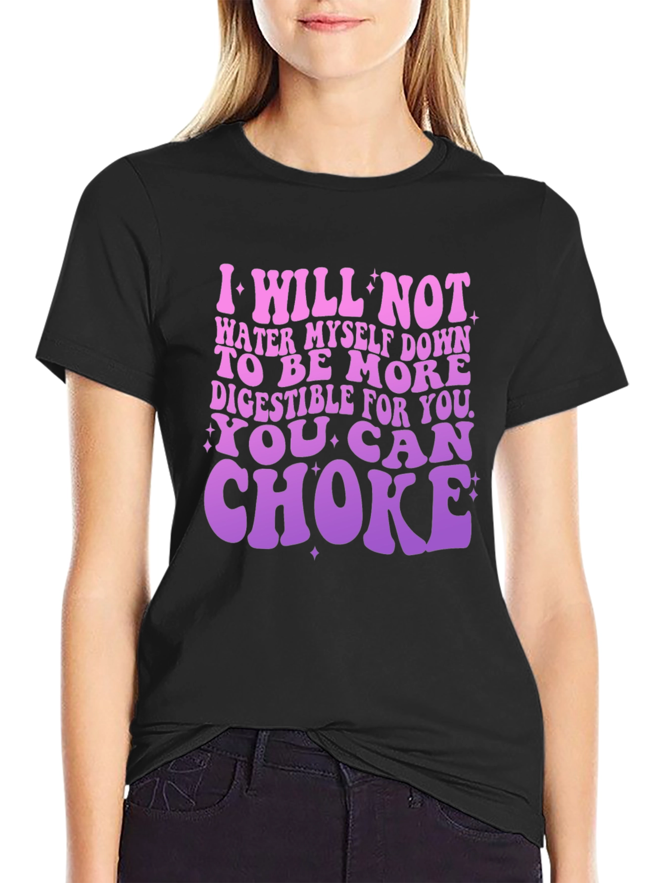 Empowering Graphic Tee: I Will Not Water Myself Down