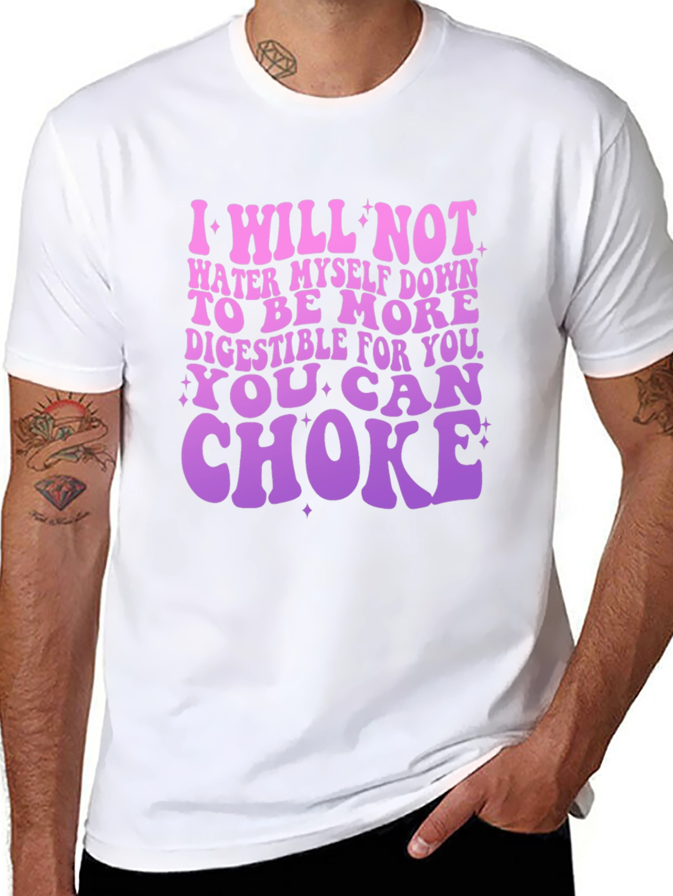 Empowering Graphic Tee: I Will Not Water Myself Down