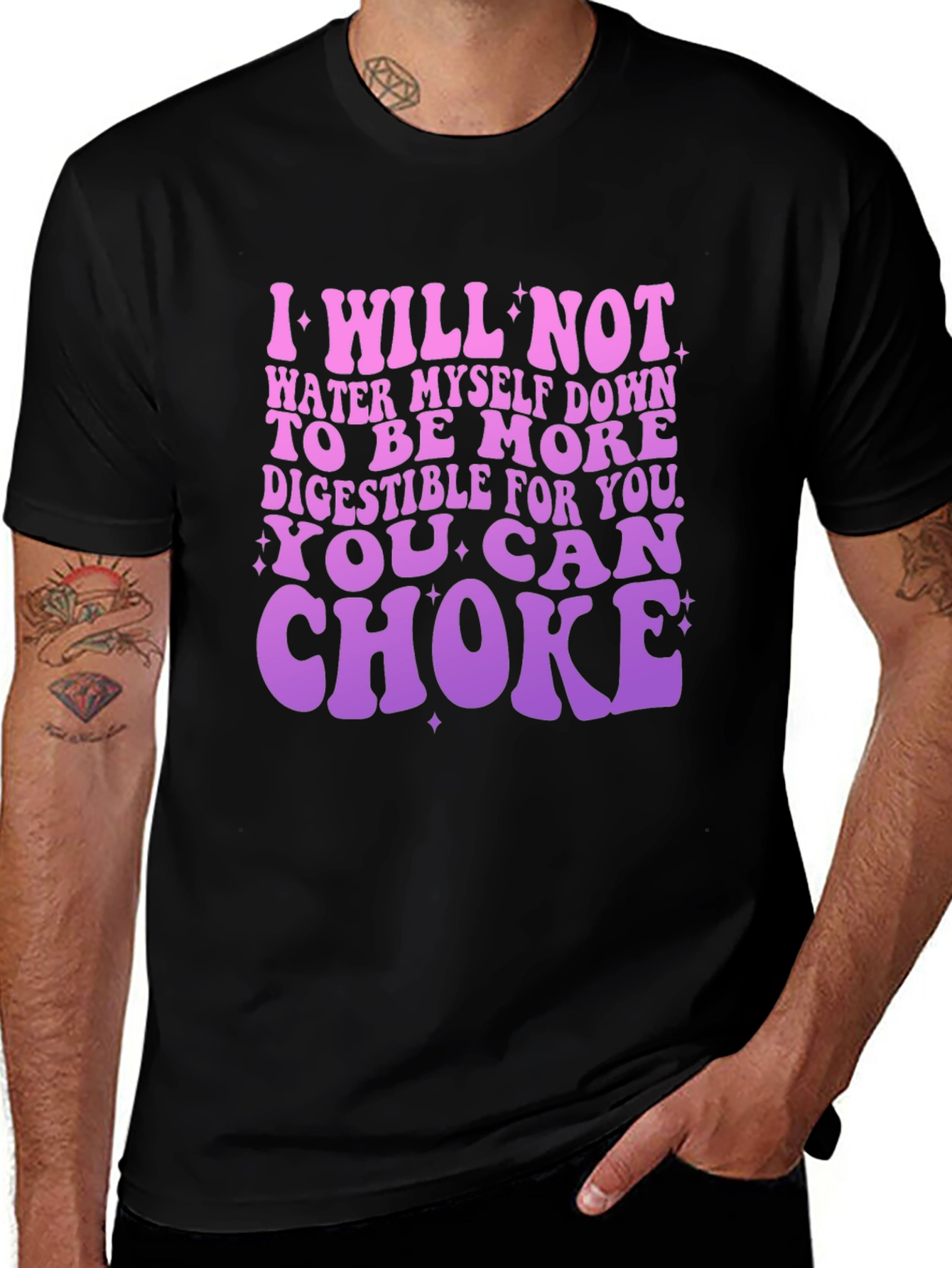 Empowering Graphic Tee: I Will Not Water Myself Down