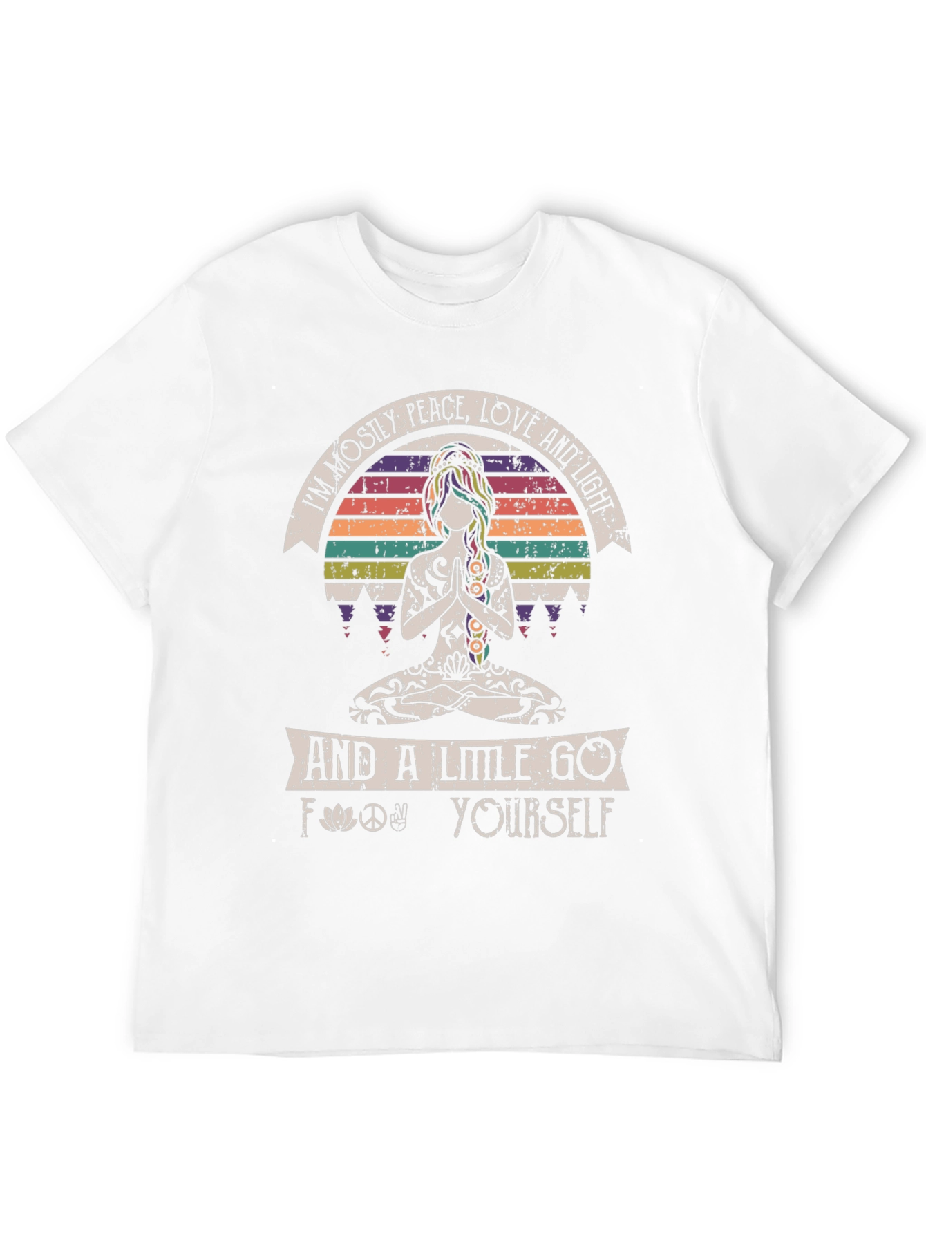 Peace Love and Light T-Shirt Yoga Graphic Tee Unisex