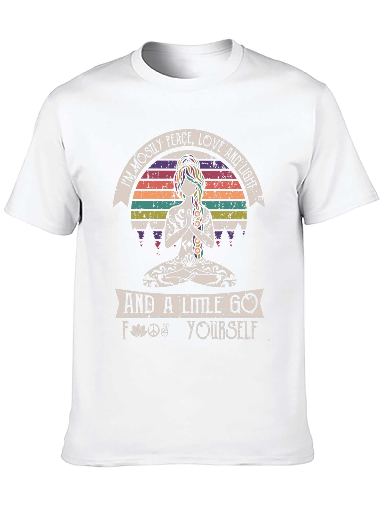 Peace Love and Light T-Shirt Yoga Graphic Tee Unisex