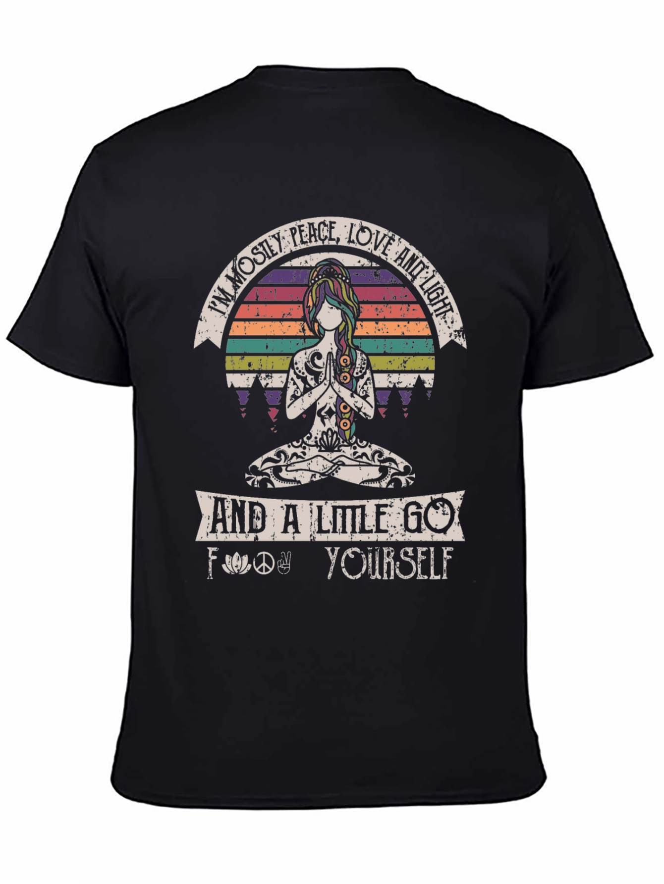 Peace Love and Light T-Shirt Yoga Graphic Tee Unisex