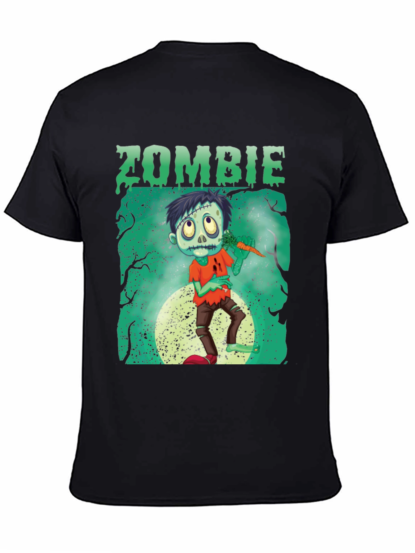 Zombie Carrot Halloween Graphic Tee