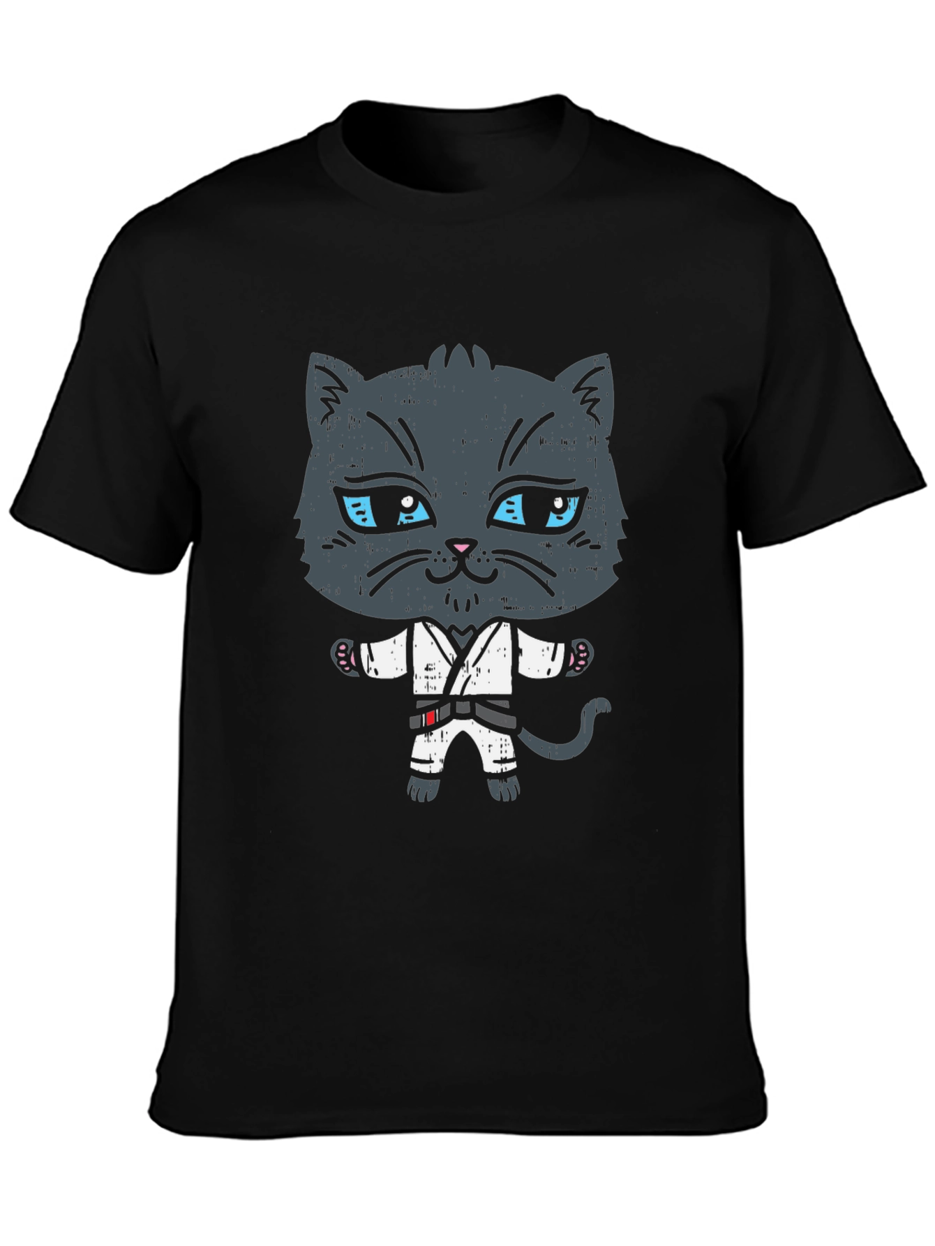 Karate Cat T-Shirt - Martial Arts Kitten Tee