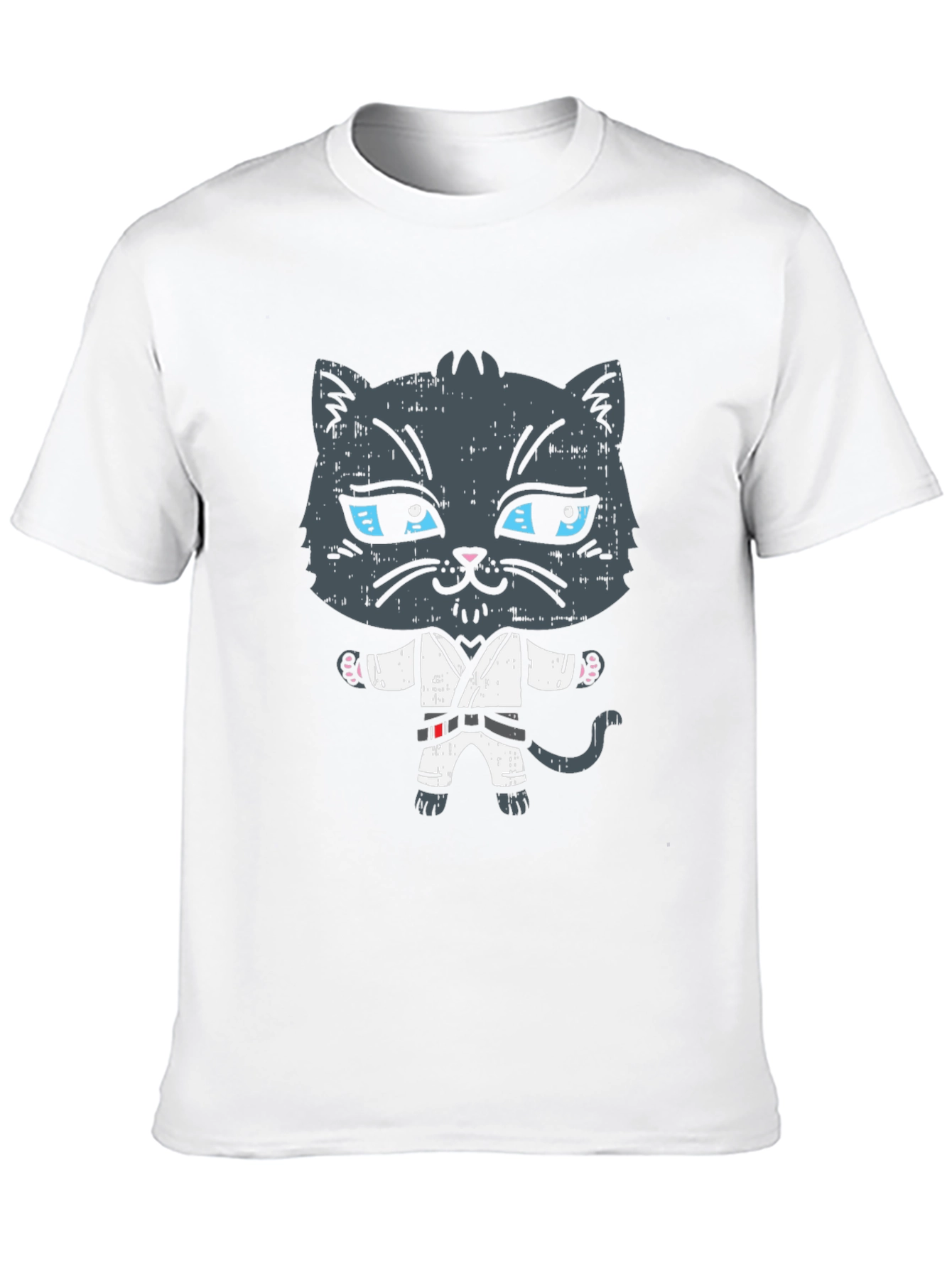 Karate Cat T-Shirt - Martial Arts Kitten Tee