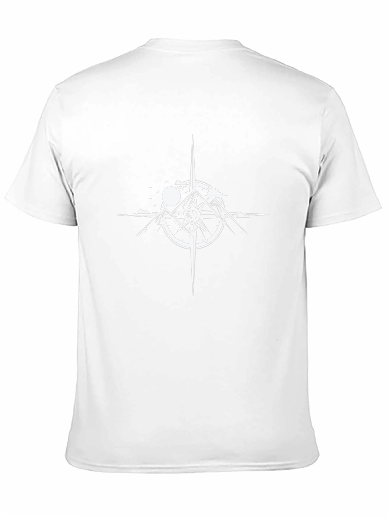 Compass Mountain Graphic Tee - Adventure Awaits!