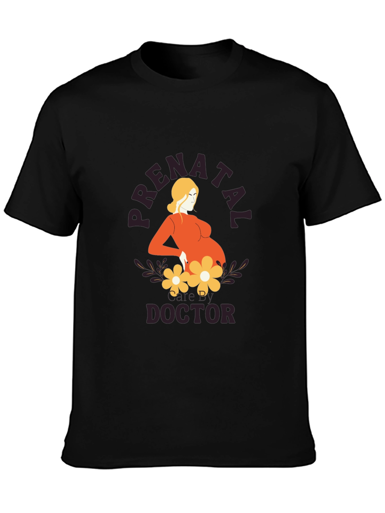 Prenatal Doctor Graphic Tee - Black Unisex T-Shirt
