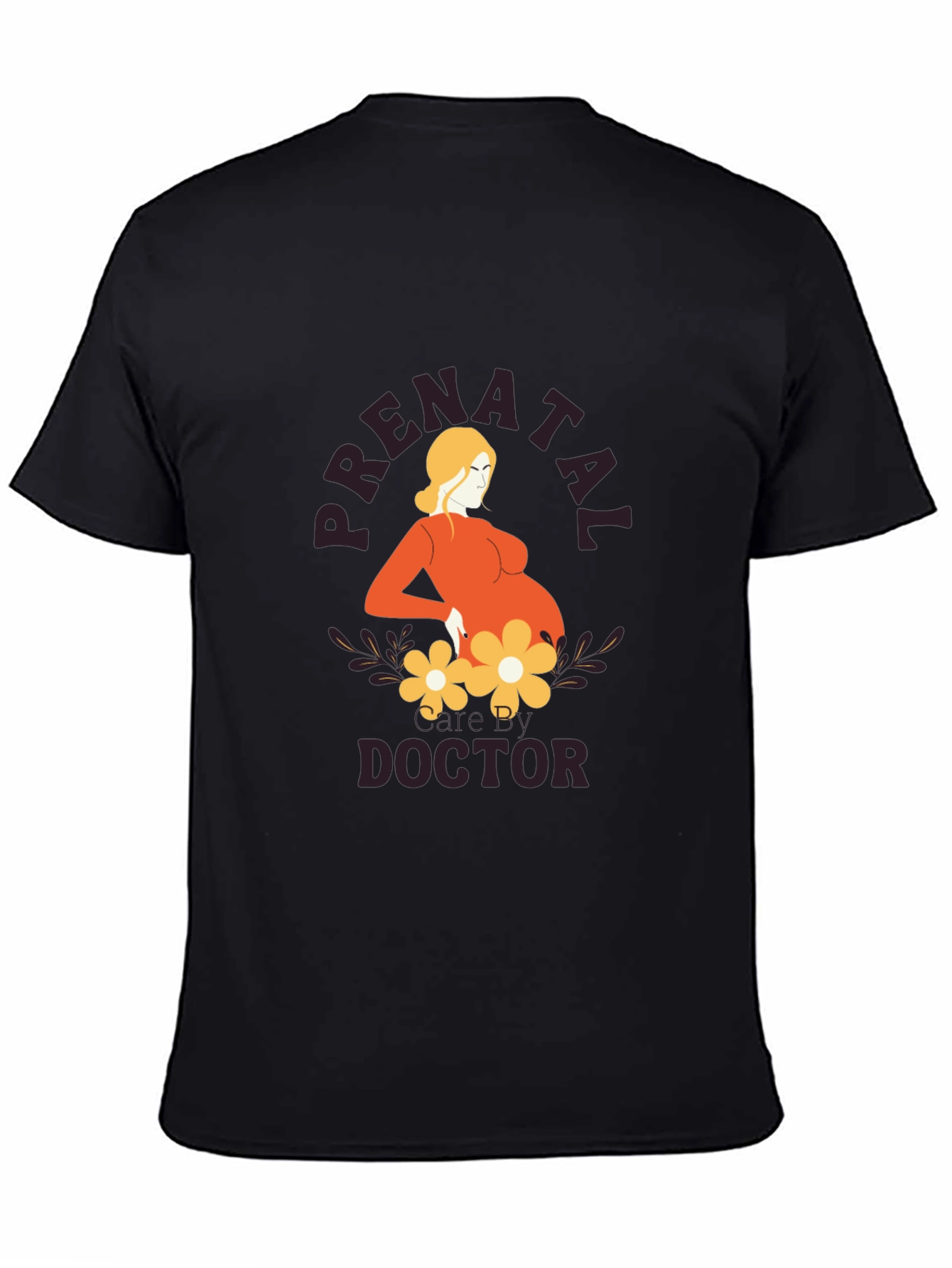 Prenatal Doctor Graphic Tee - Black Unisex T-Shirt