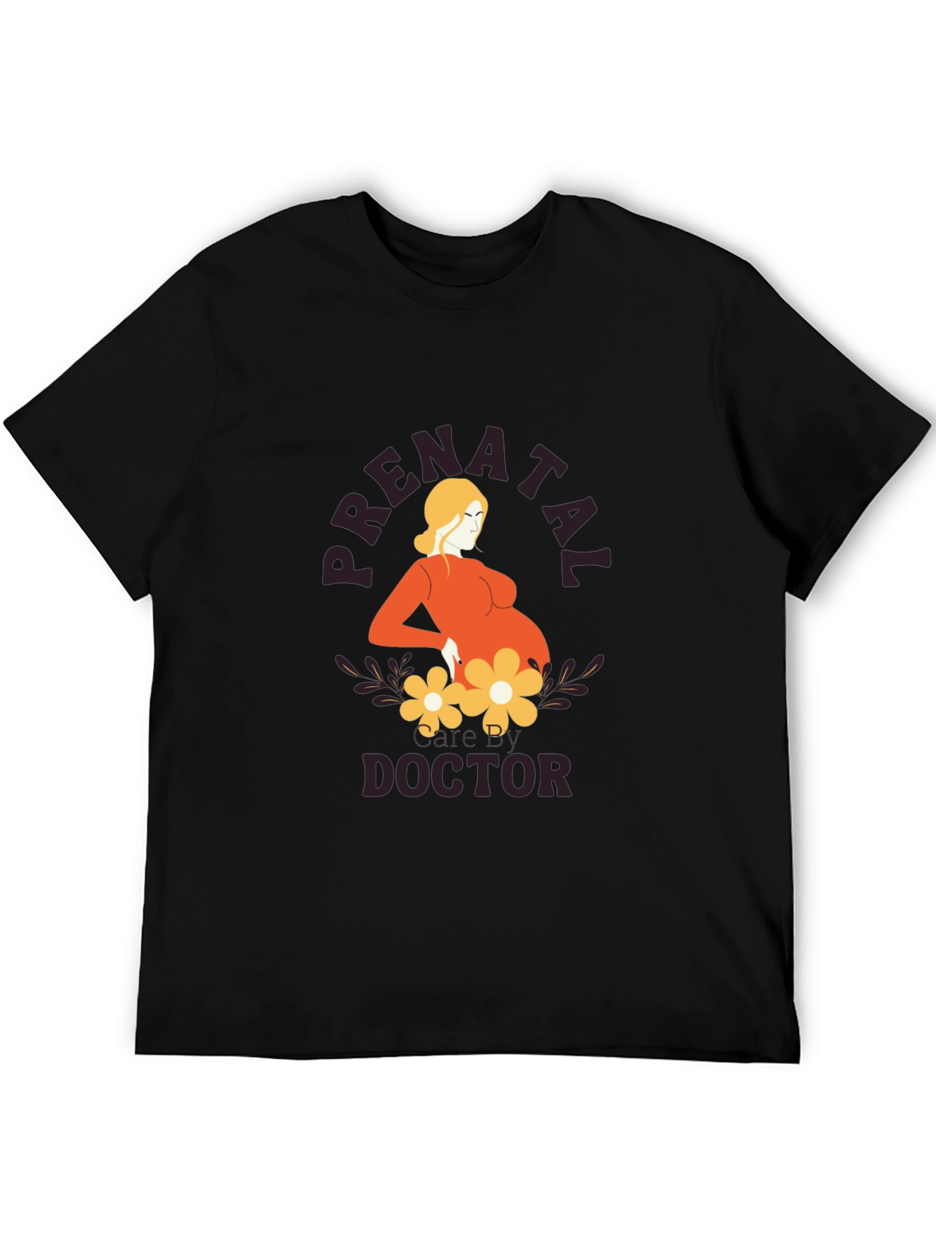 Prenatal Doctor Graphic Tee - Black Unisex T-Shirt