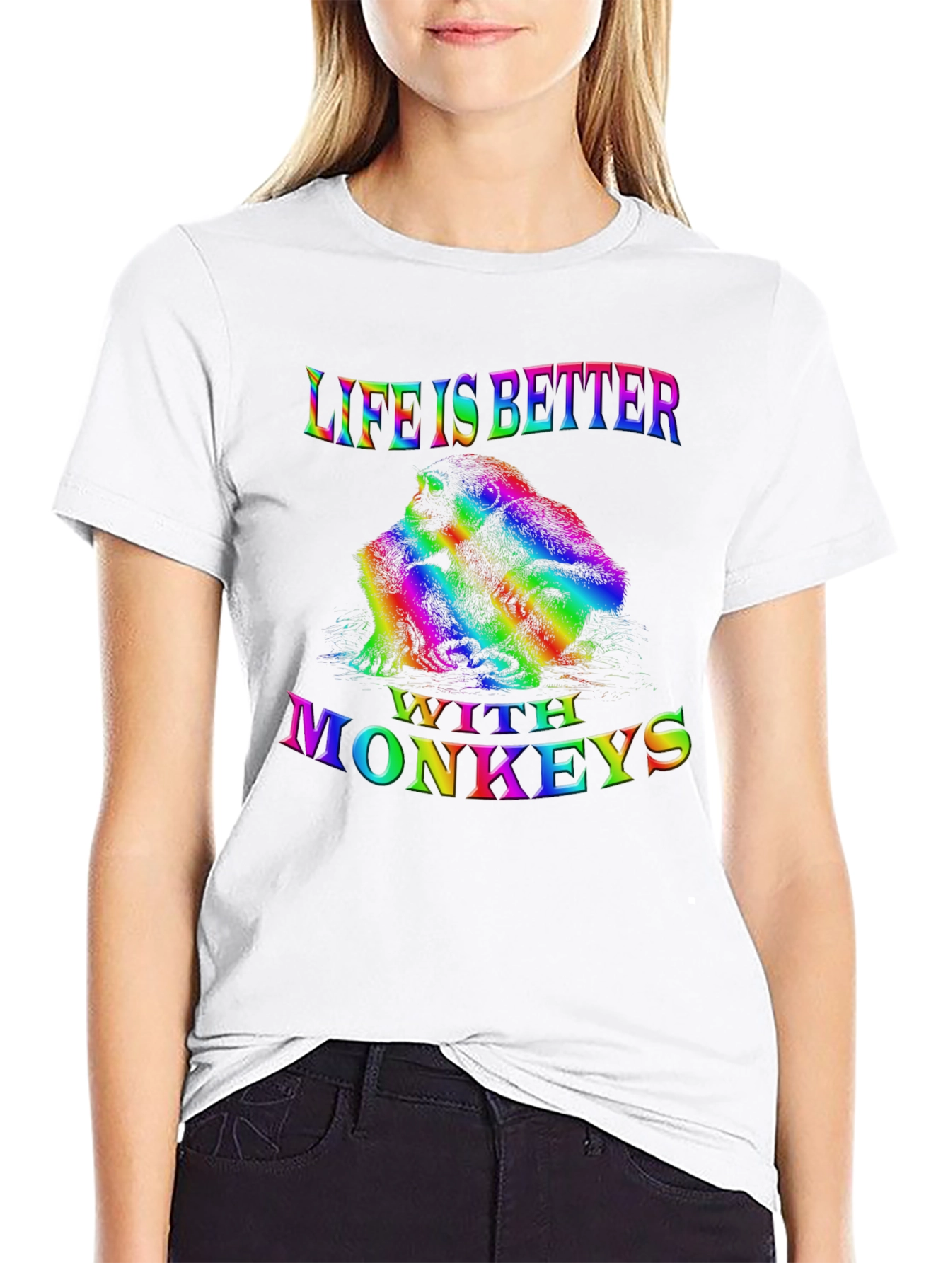 Life is Better with Monkeys Tee
