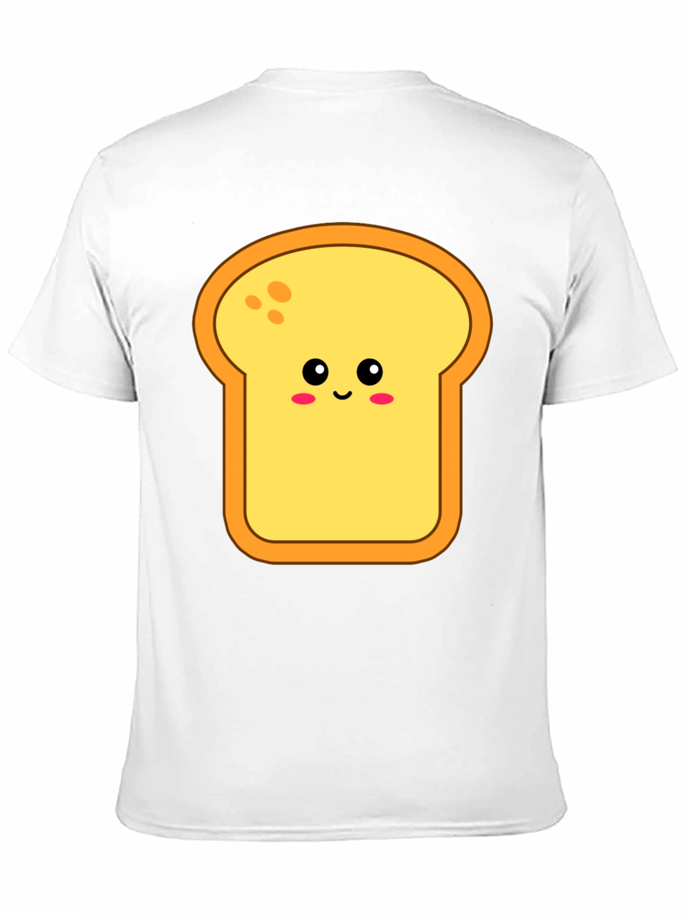 Cute Toast Graphic Tee - Black Cotton Shirt