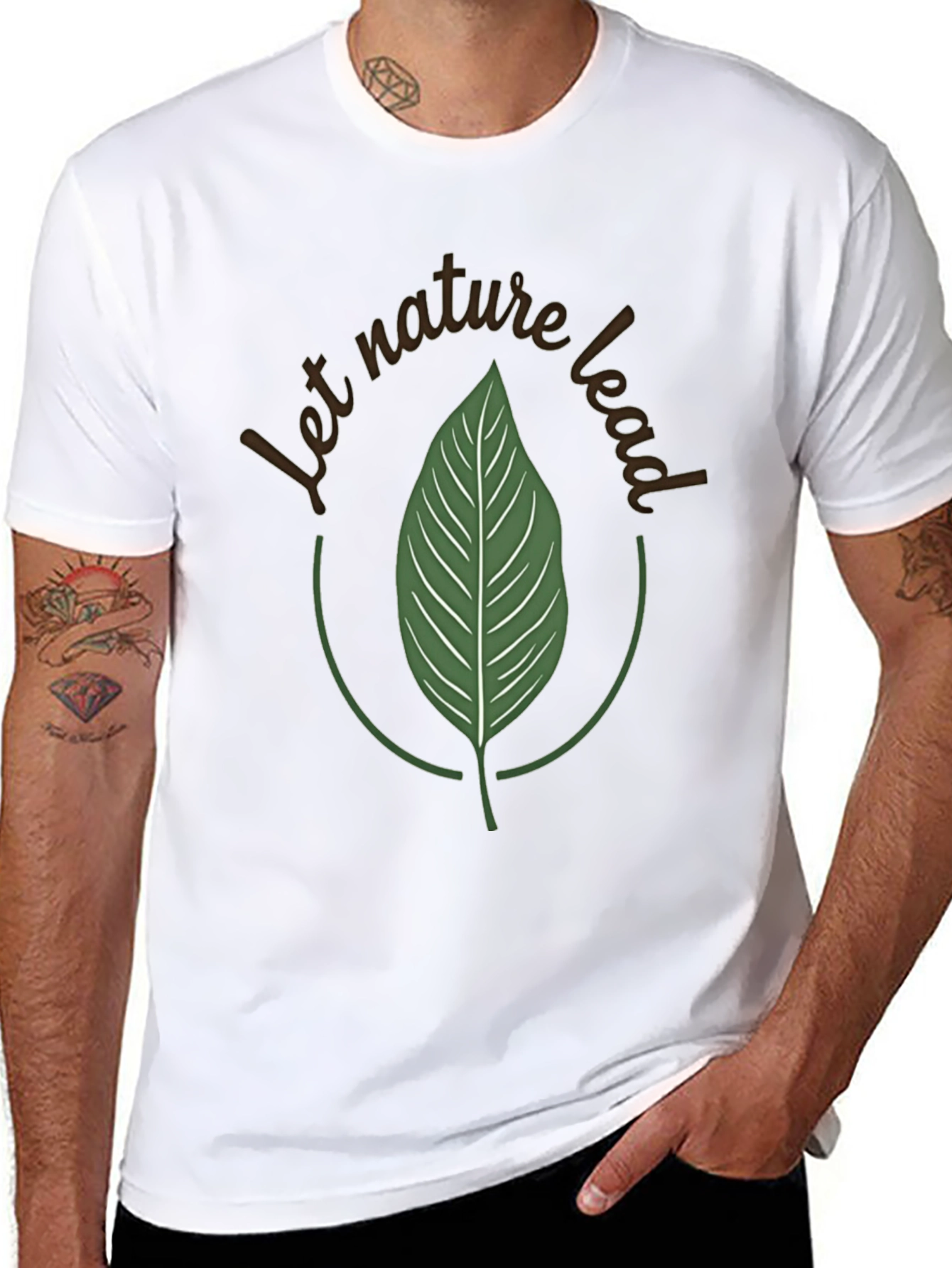 Nature Lead Graphic Tee - Eco-Friendly Design