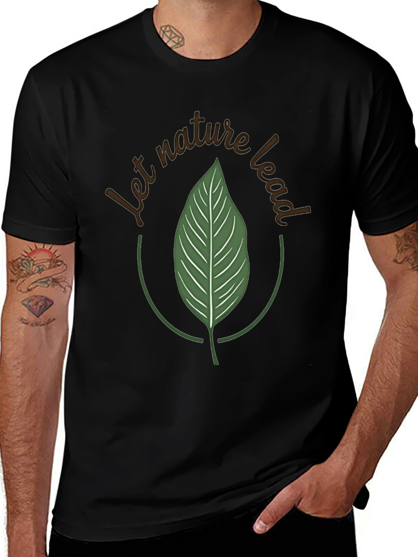 Nature Lead Graphic Tee - Eco-Friendly Design