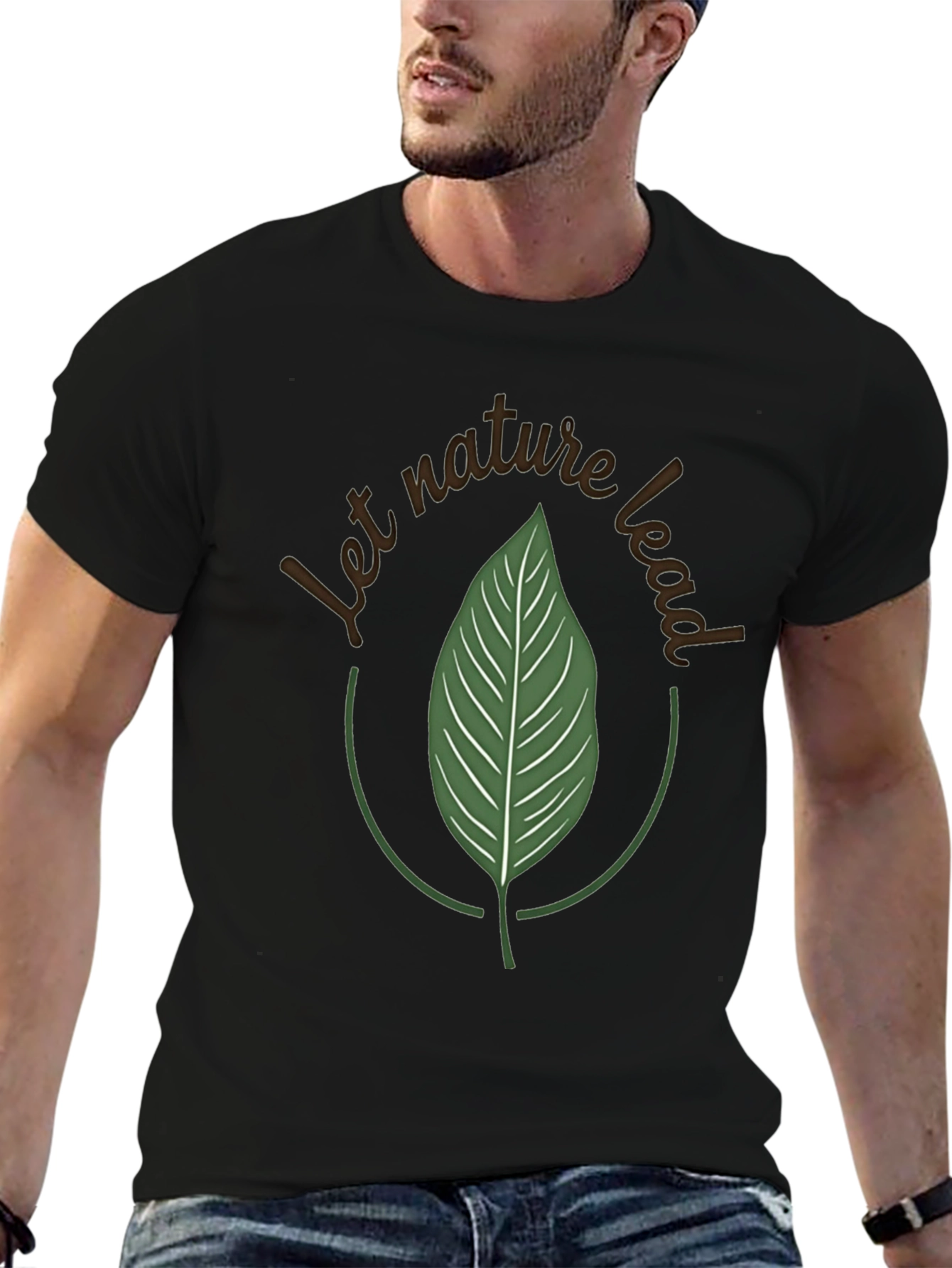 Nature Lead Graphic Tee - Eco-Friendly Design