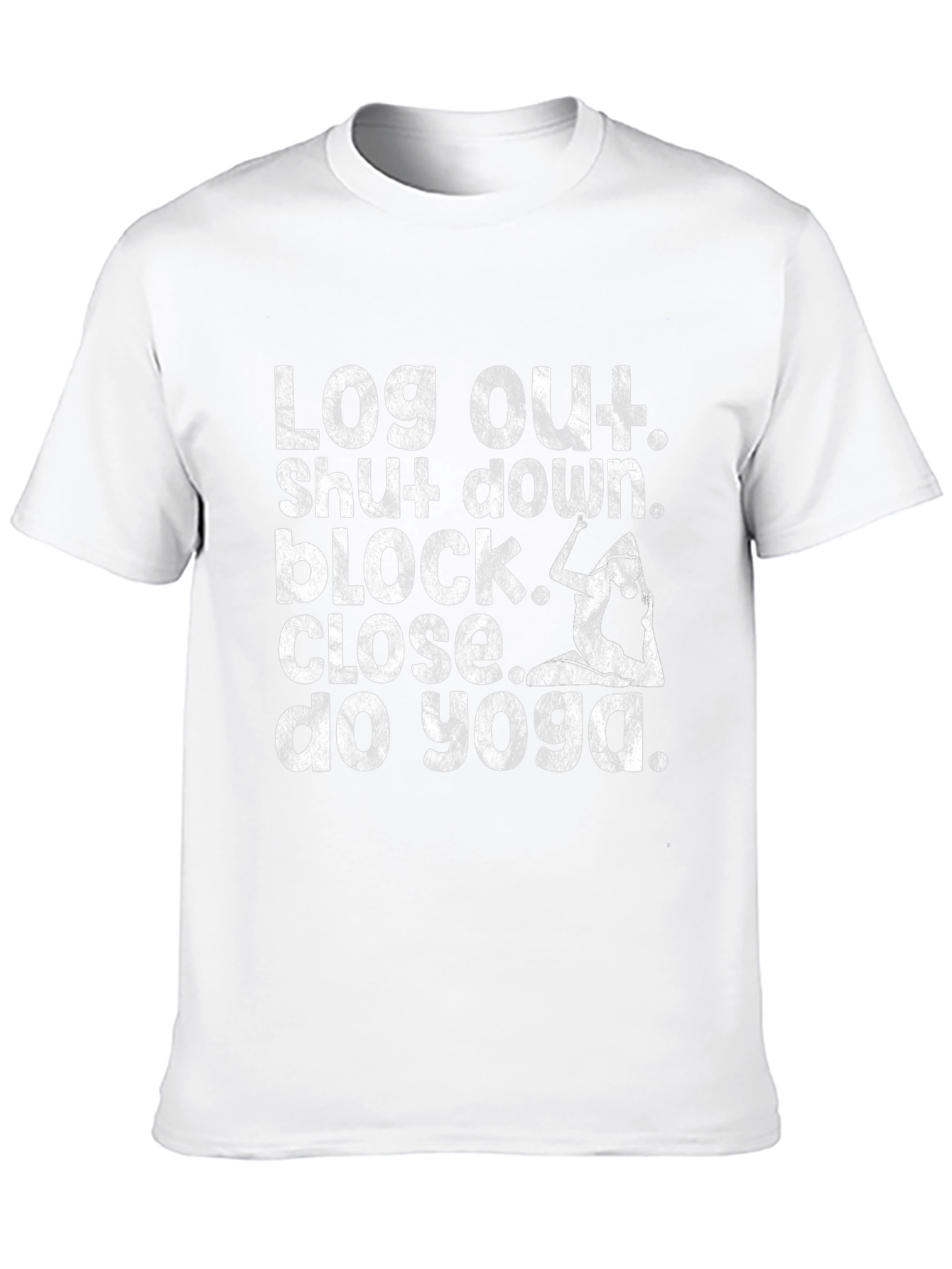 Yoga Time Black Graphic Tee
