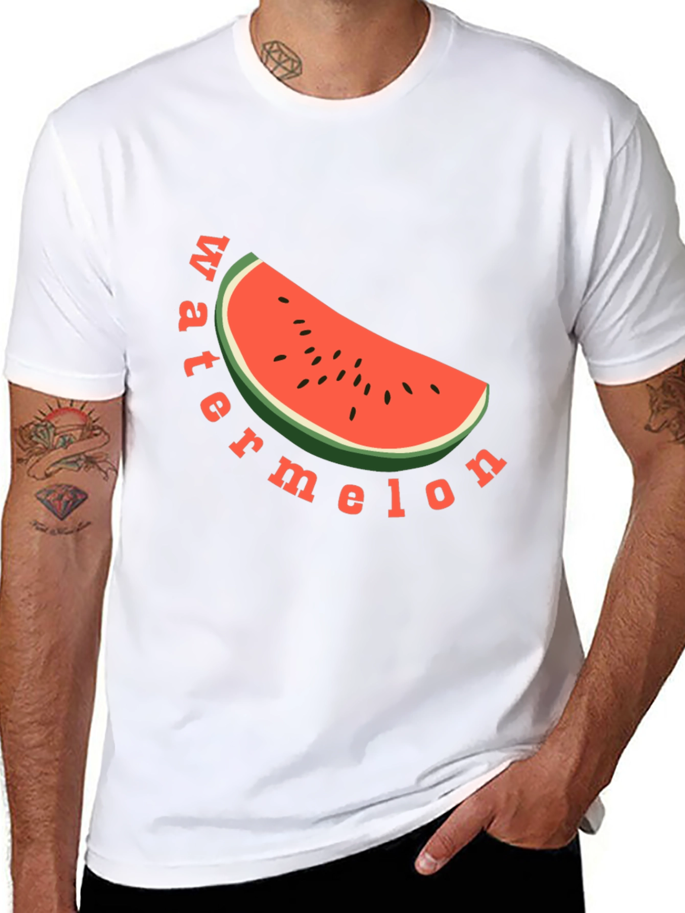 Watermelon Graphic Tee - Black
