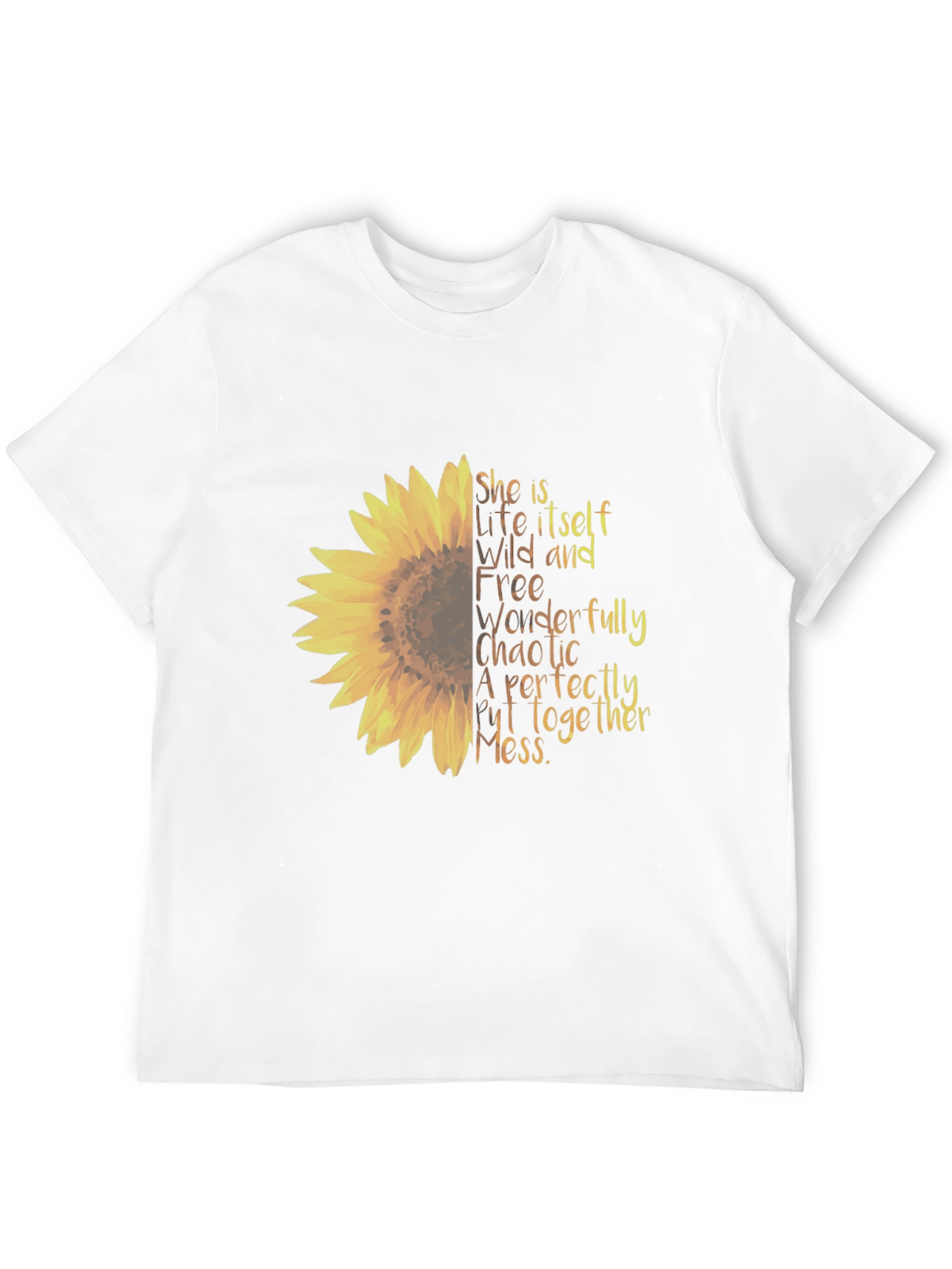 Sunflower Graphic Tee - Perfectly Chaotic Mess Shirt